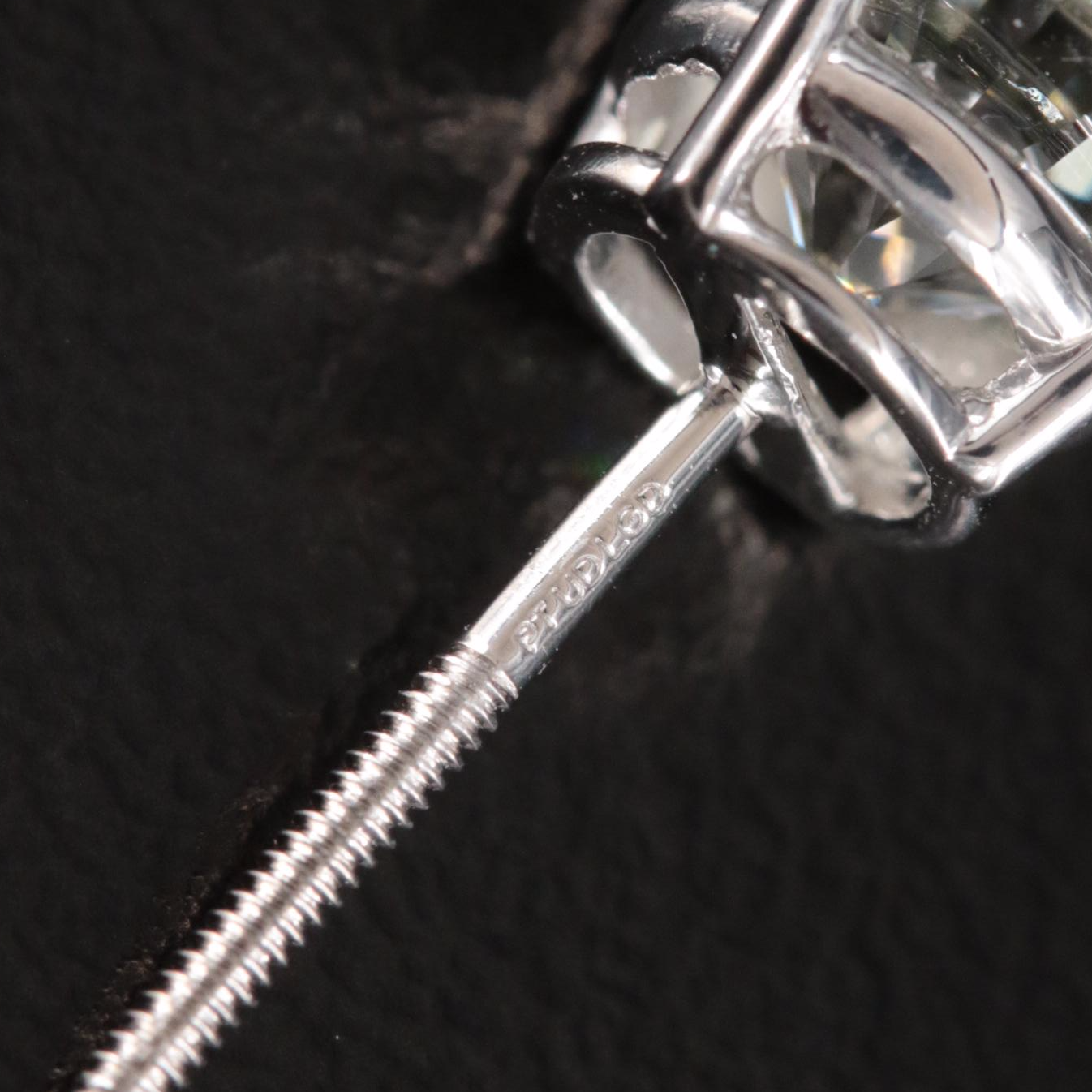 Platinum 3.22 CTW Lab Grown Diamond Stud Earrings