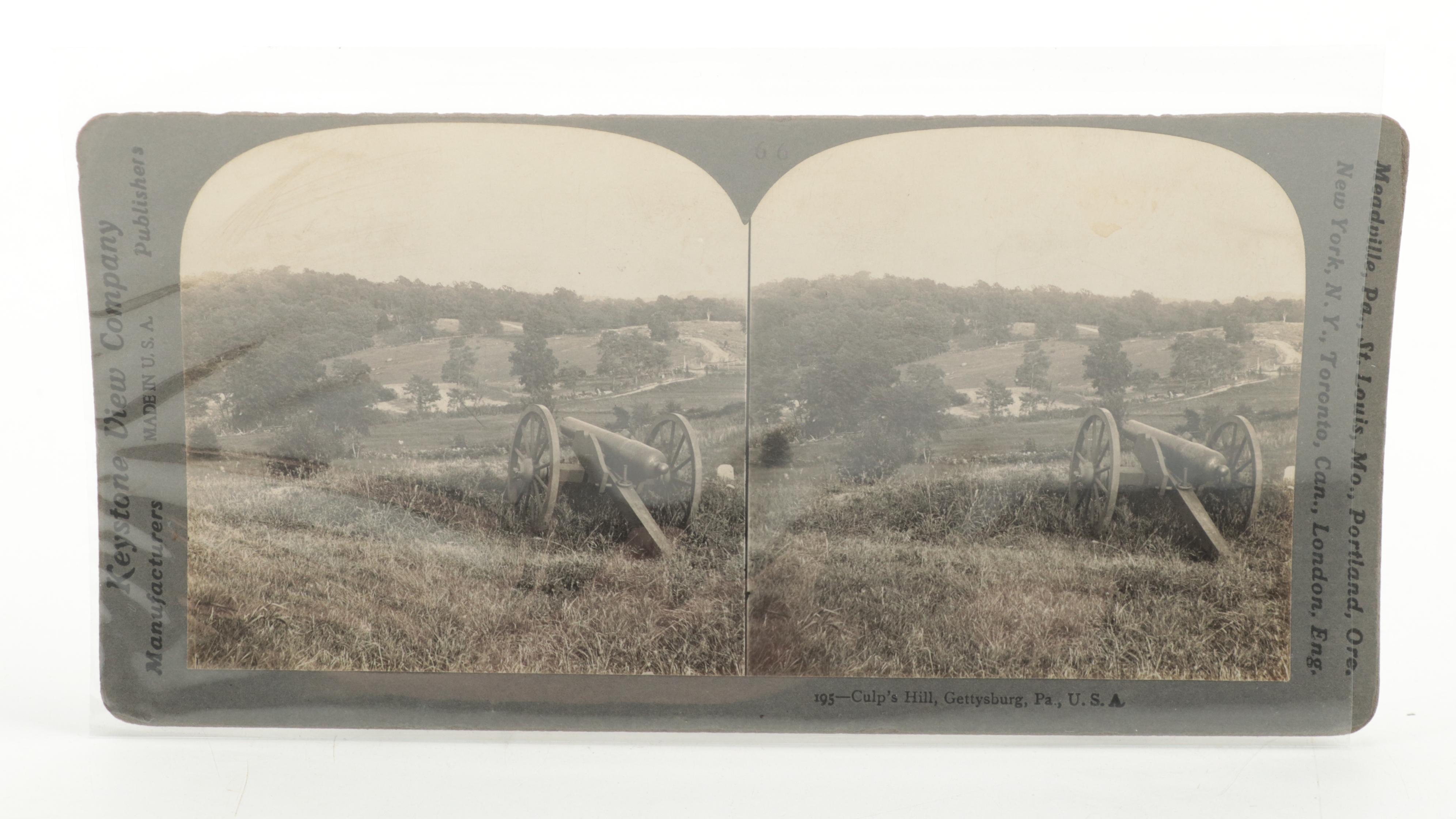 Military Themed Keystone View Company Stereoview Cards