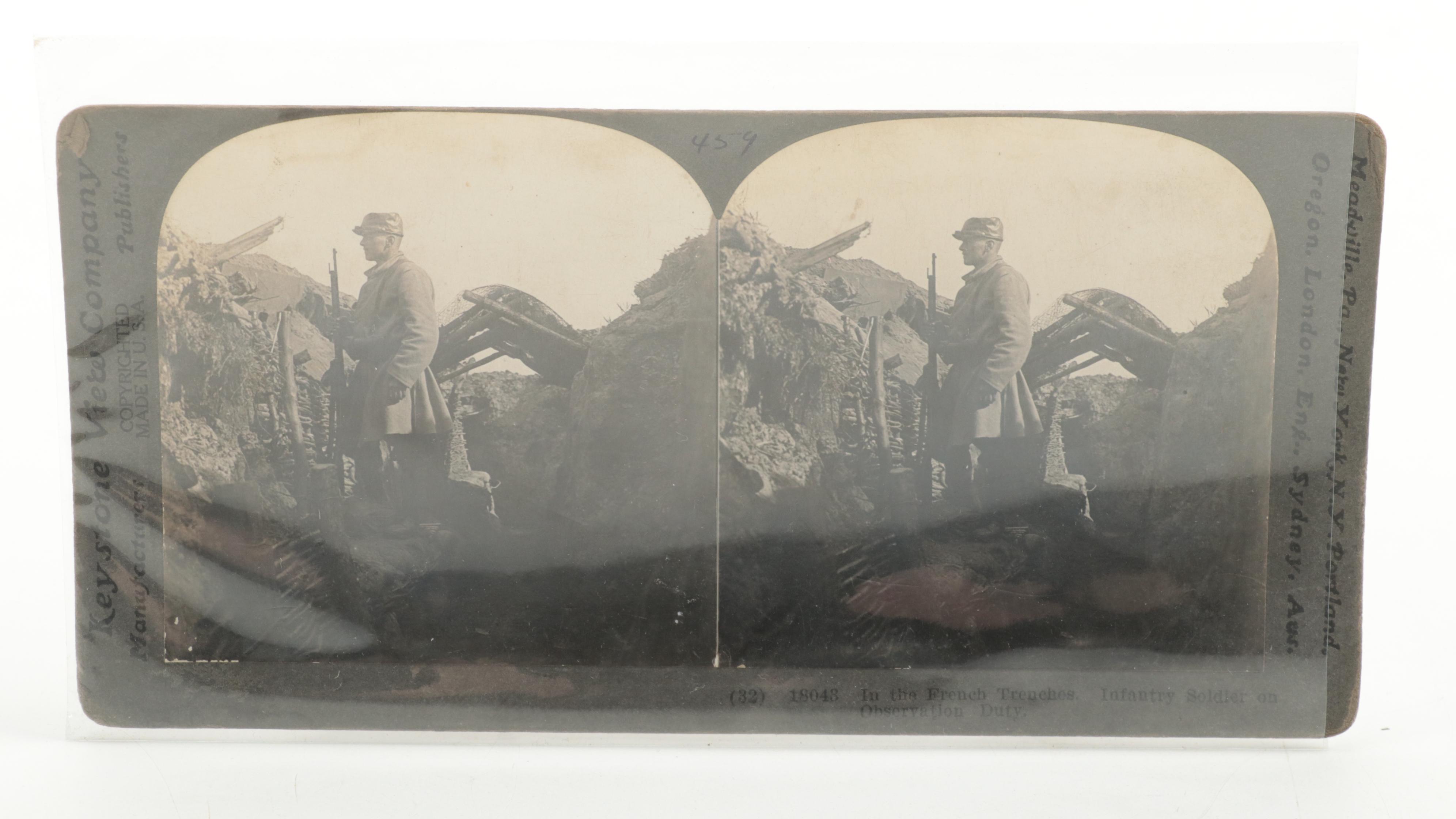 Military Themed Keystone View Company Stereoview Cards