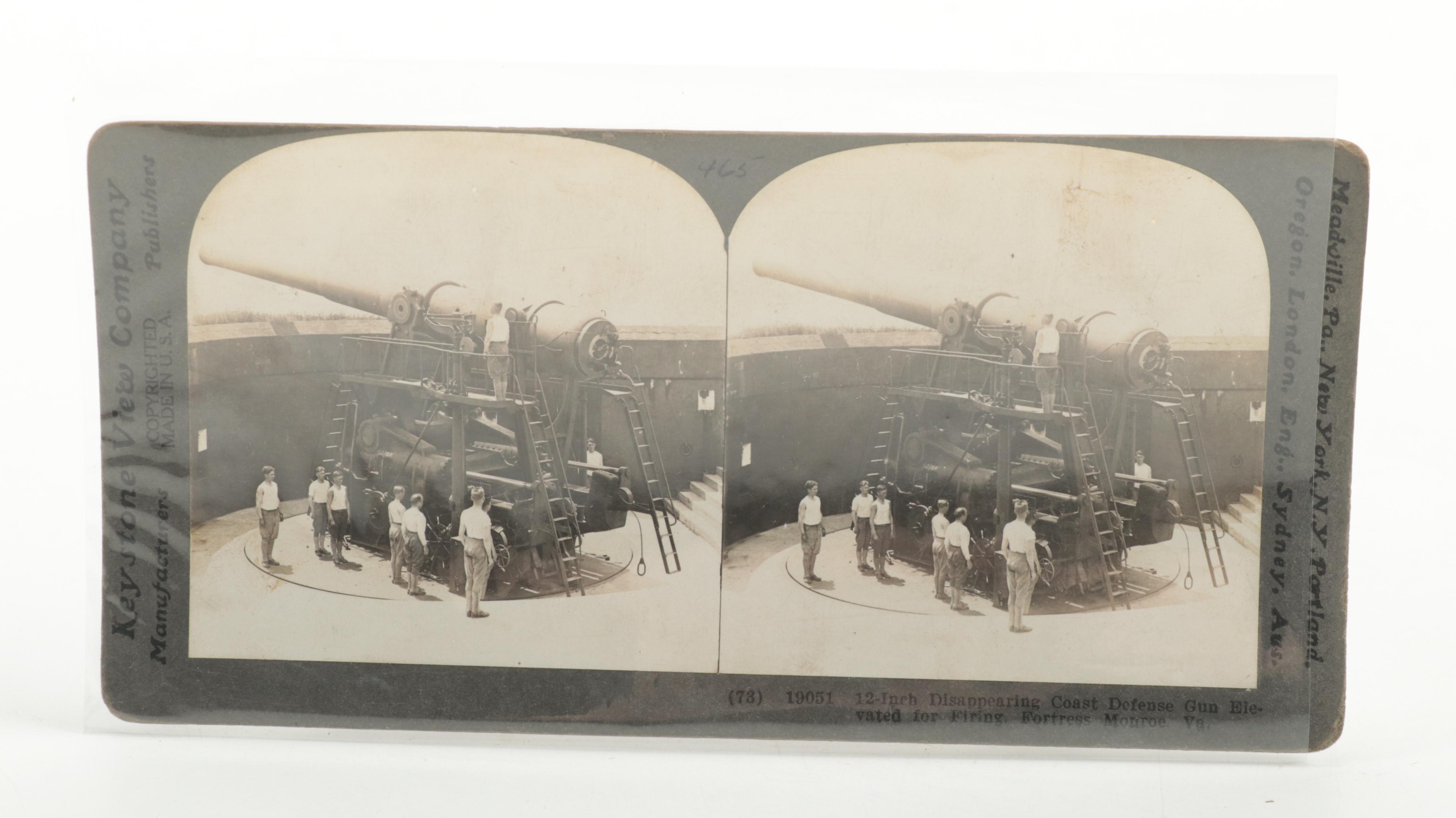 Military Themed Keystone View Company Stereoview Cards