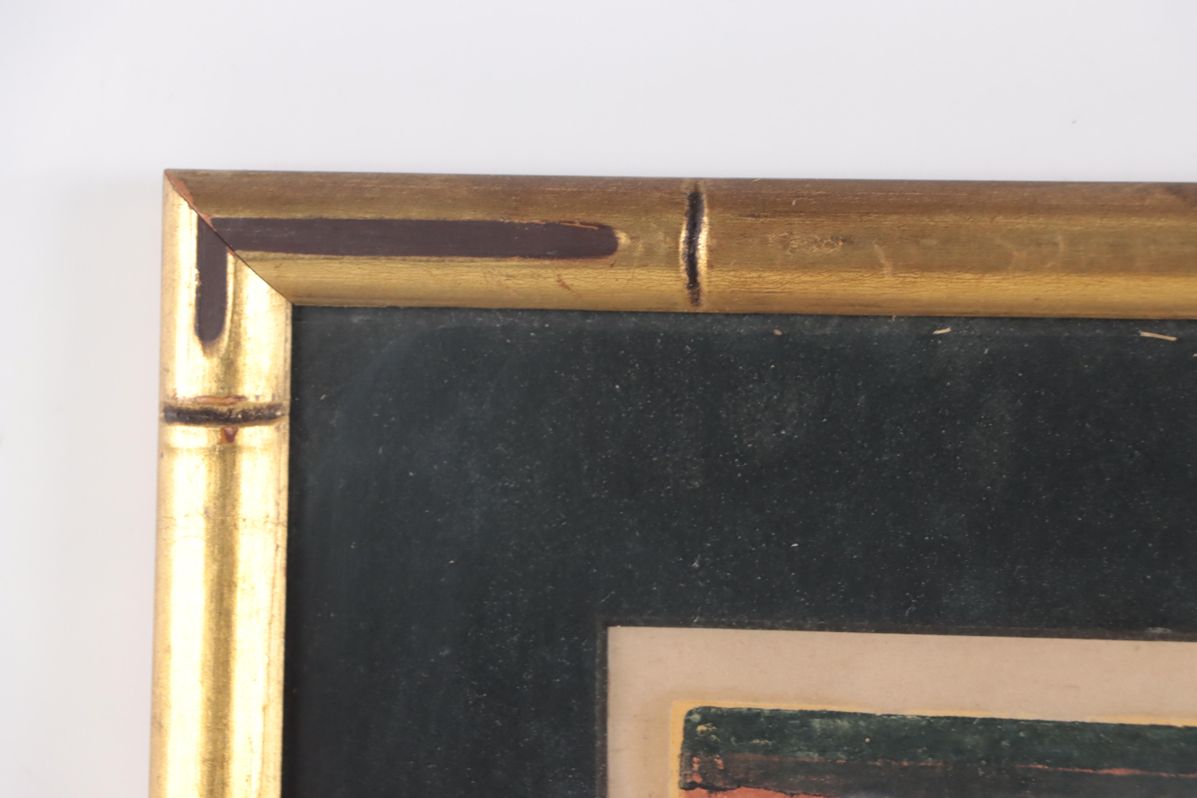 George Speck Woodcut "Palace Guard Bur-li," Mid-20th Century