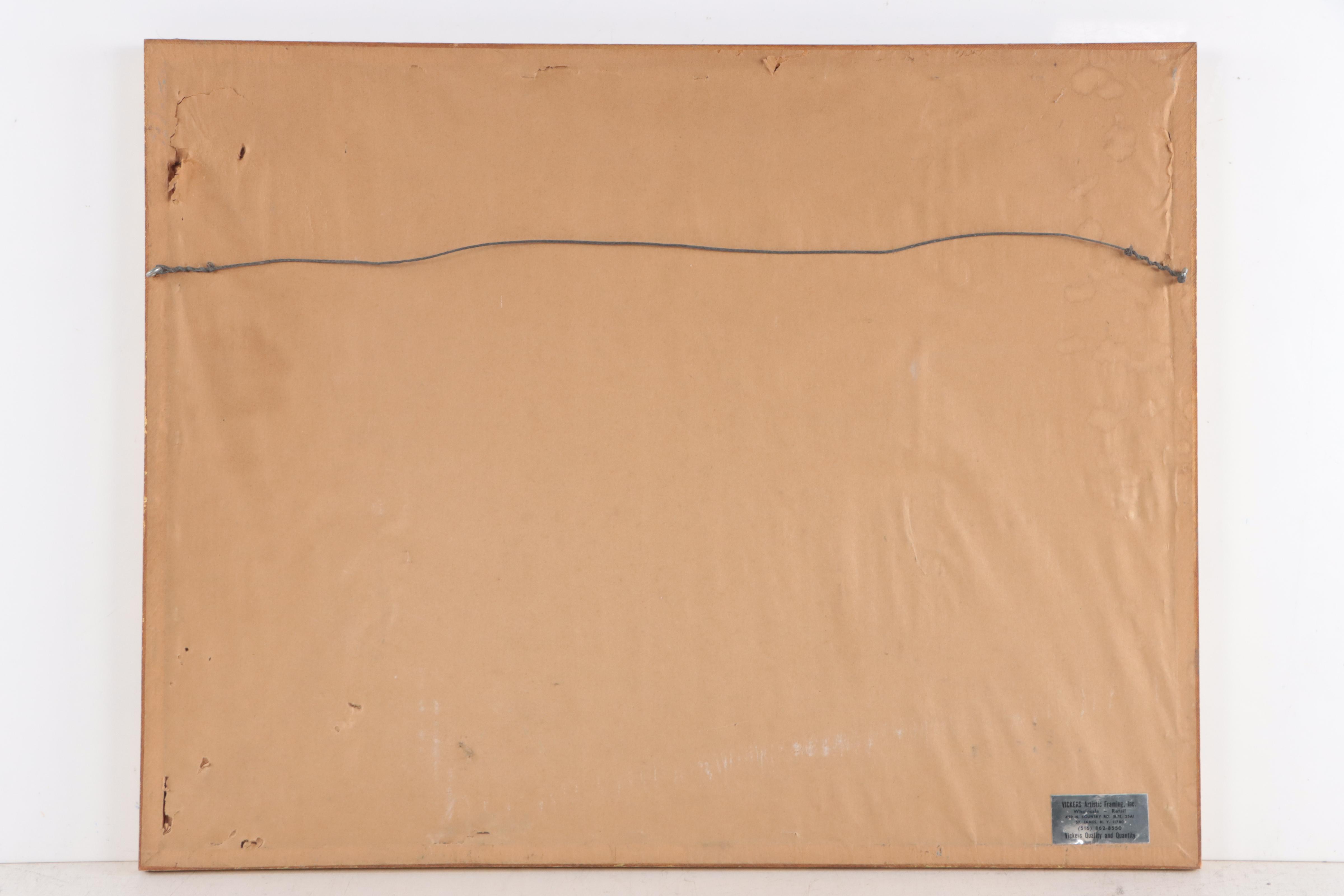 George Speck Woodcut "Palace Guard Bur-li," Mid-20th Century