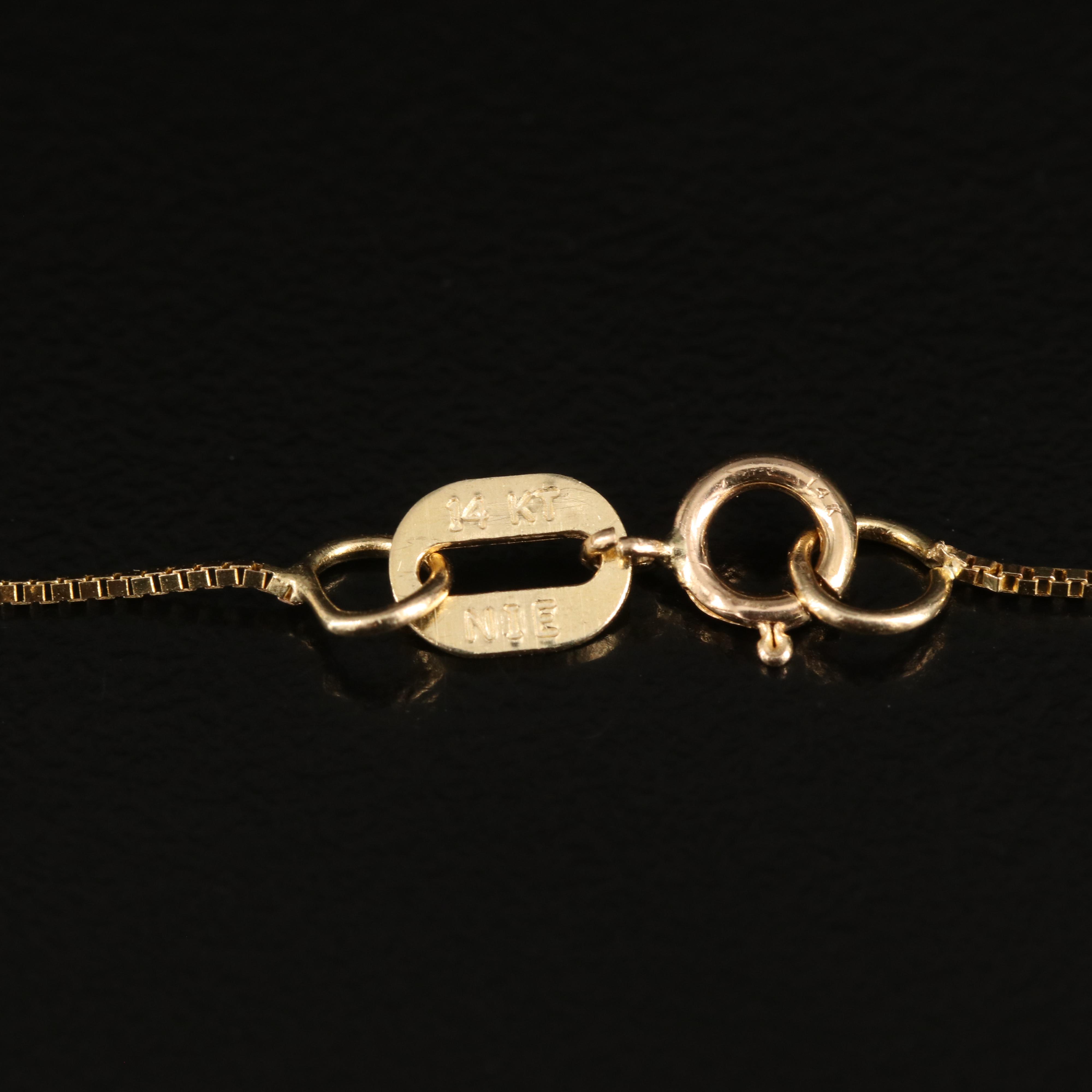 10K and 14K Aquamarine and Diamond Pendant Necklace