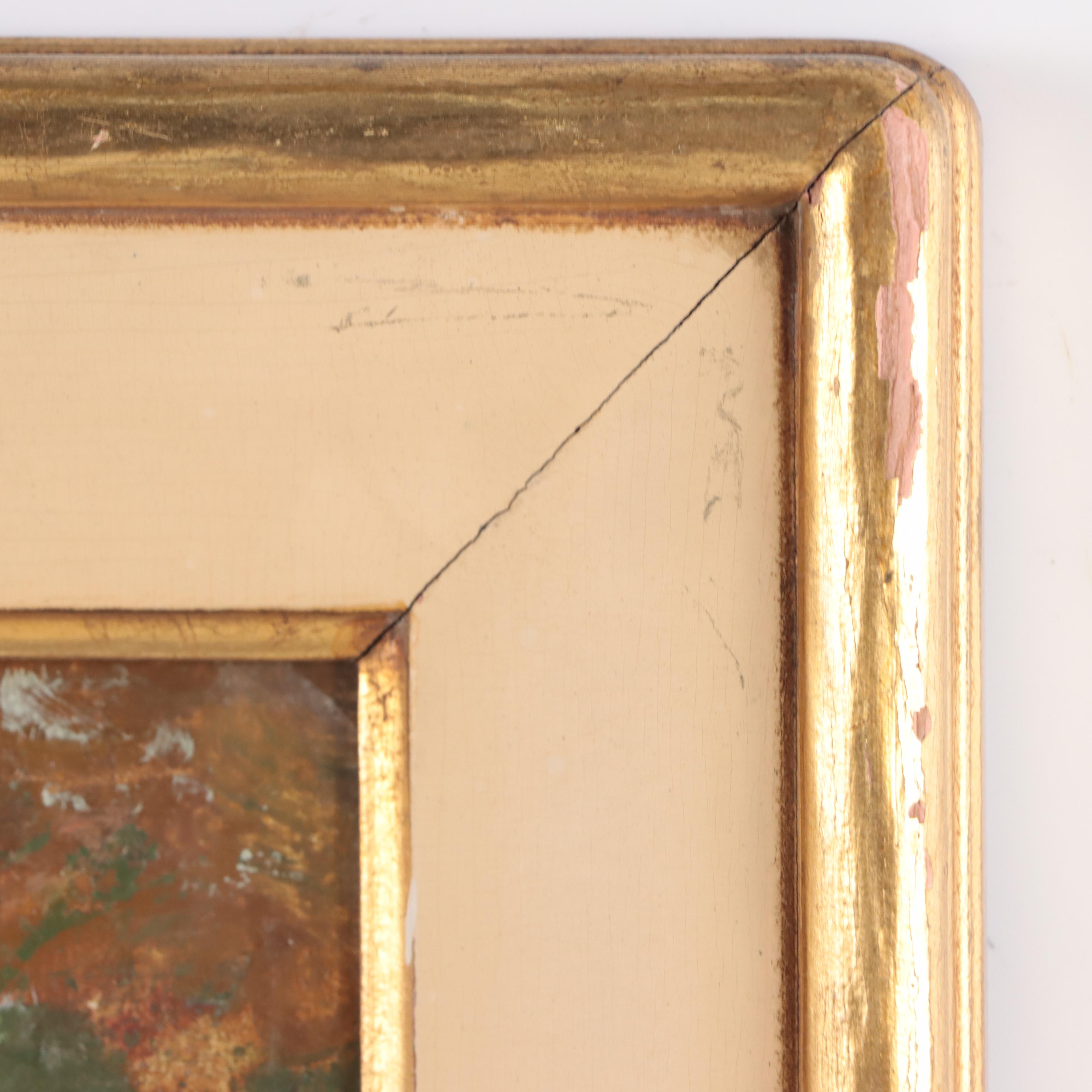 Glenn Swedlun Forest Landscape Oil Painting, Mid-20th Century