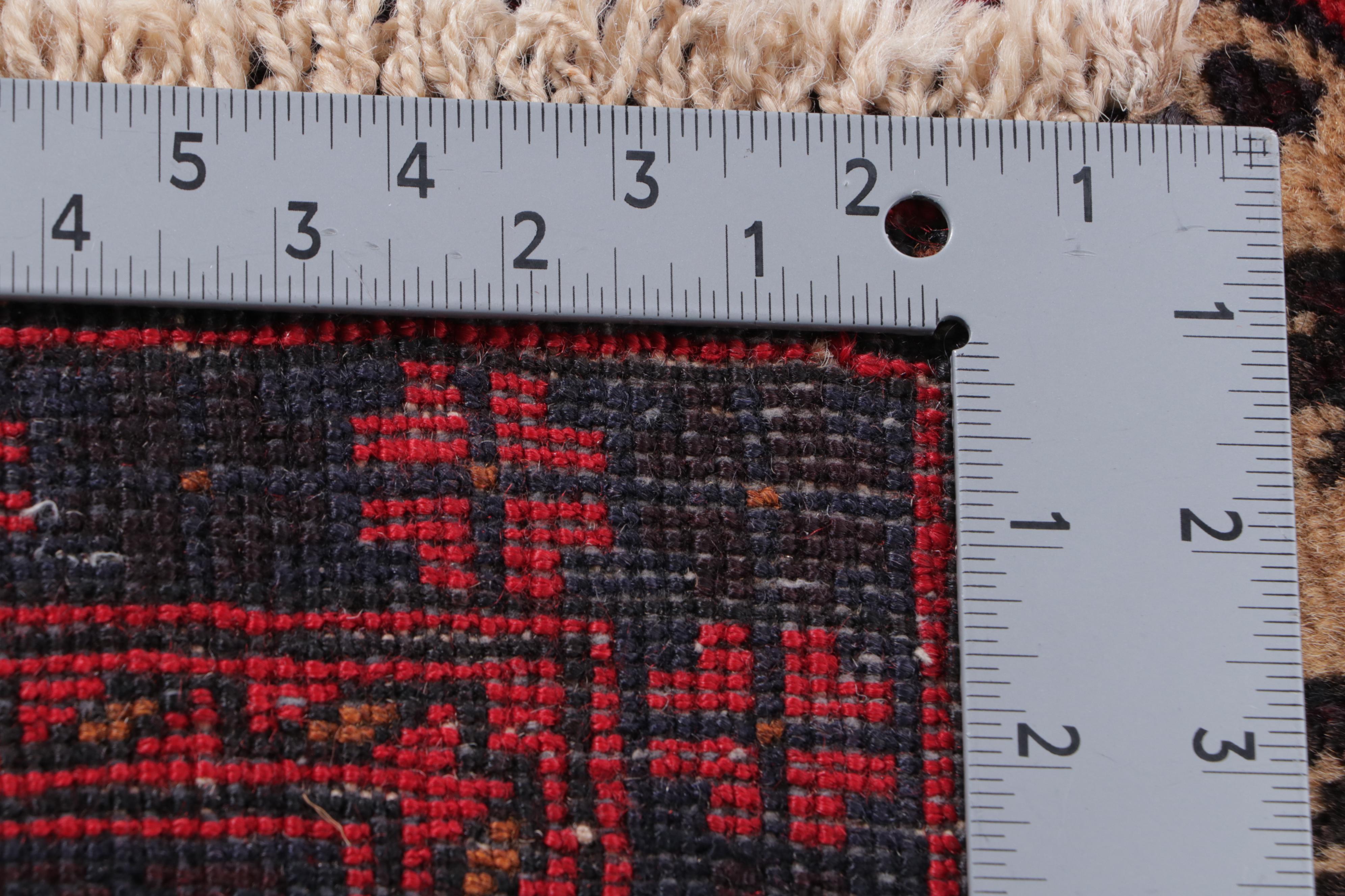 2'9 x 4'5 Hand-Knotted Afghan Baluch Accent Rug