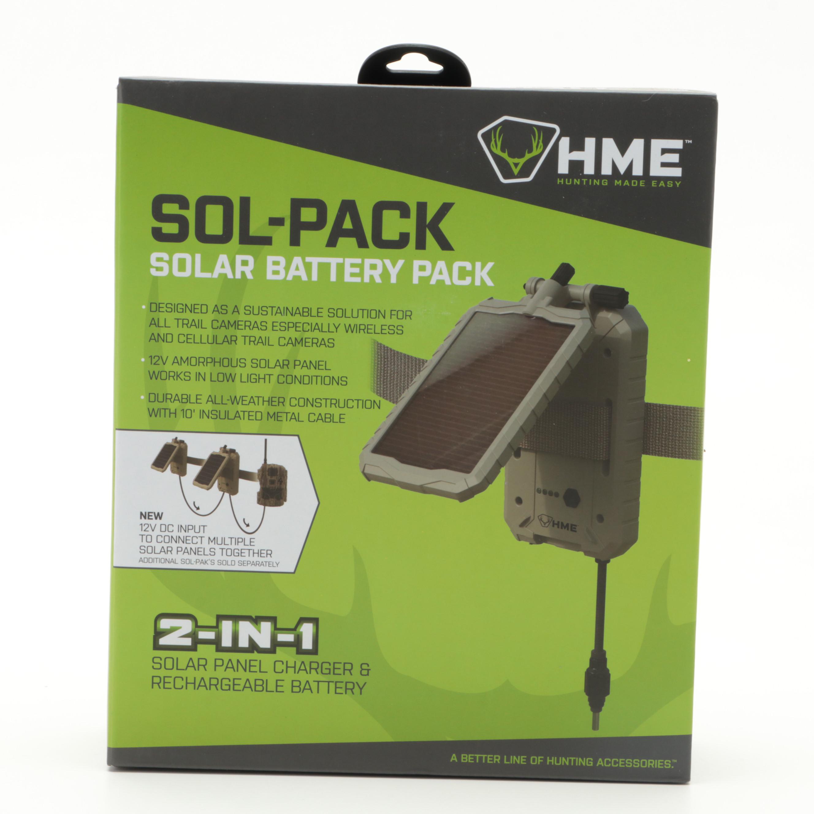 HME Sol-Pack 2-in-1 Solar Trail Camera Battery Pack
