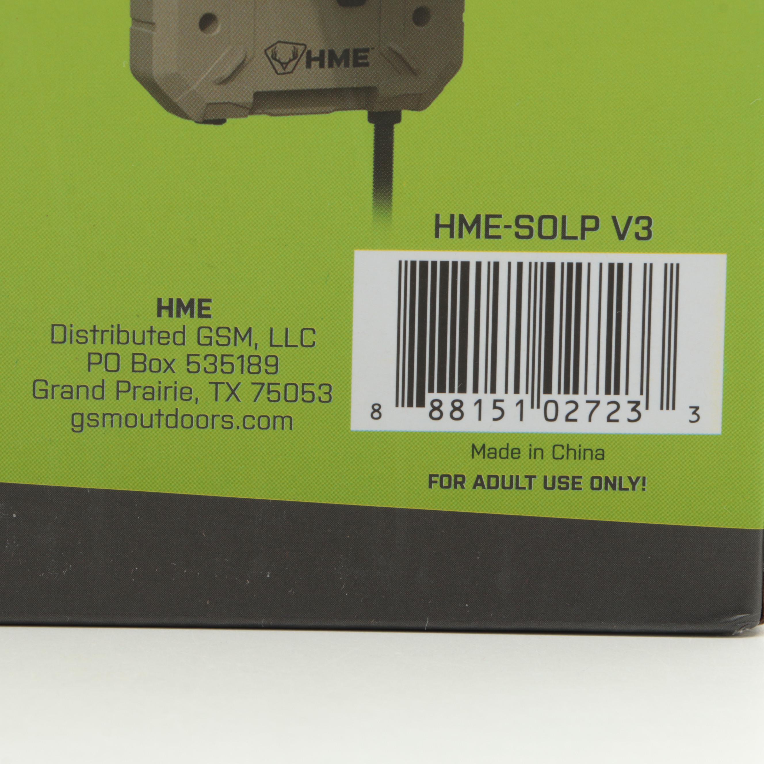 HME Sol-Pack 2-in-1 Solar Trail Camera Battery Pack