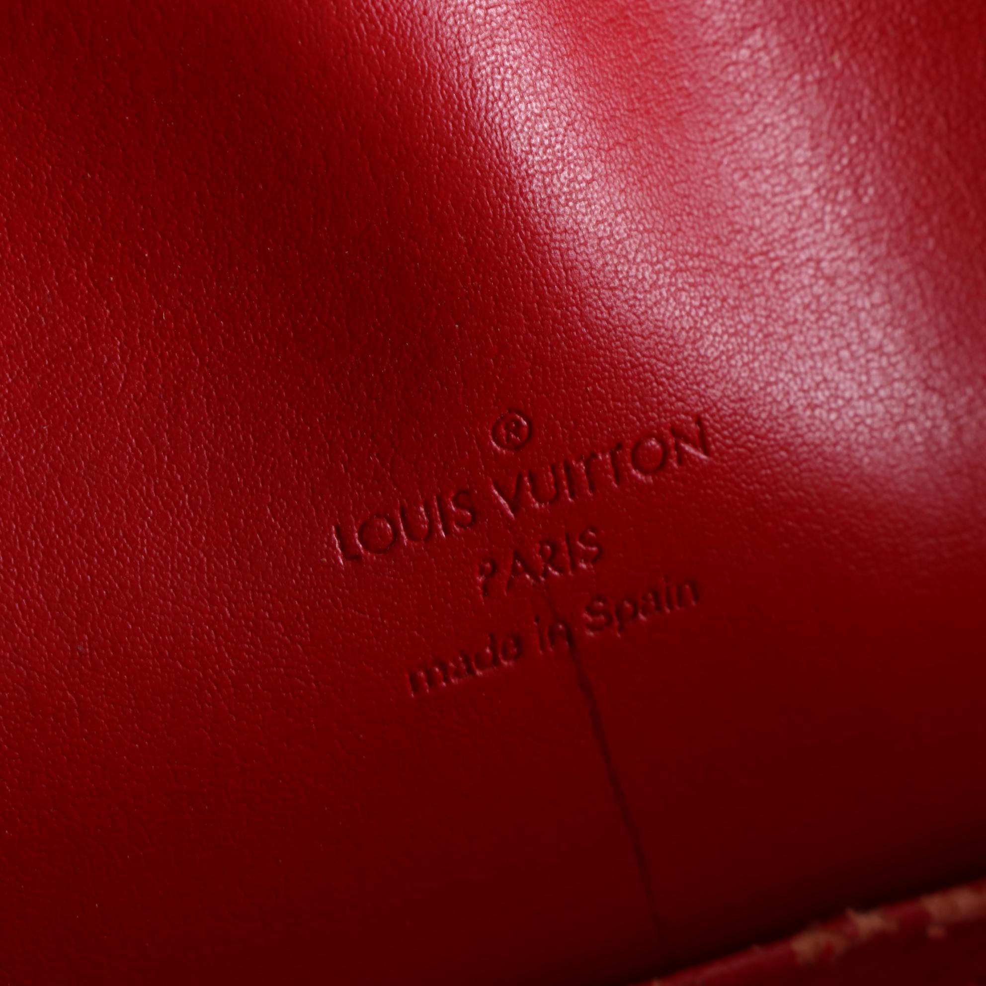 Louis Vuitton Sutton Bag in Monogram Vernis and Vachetta Leather