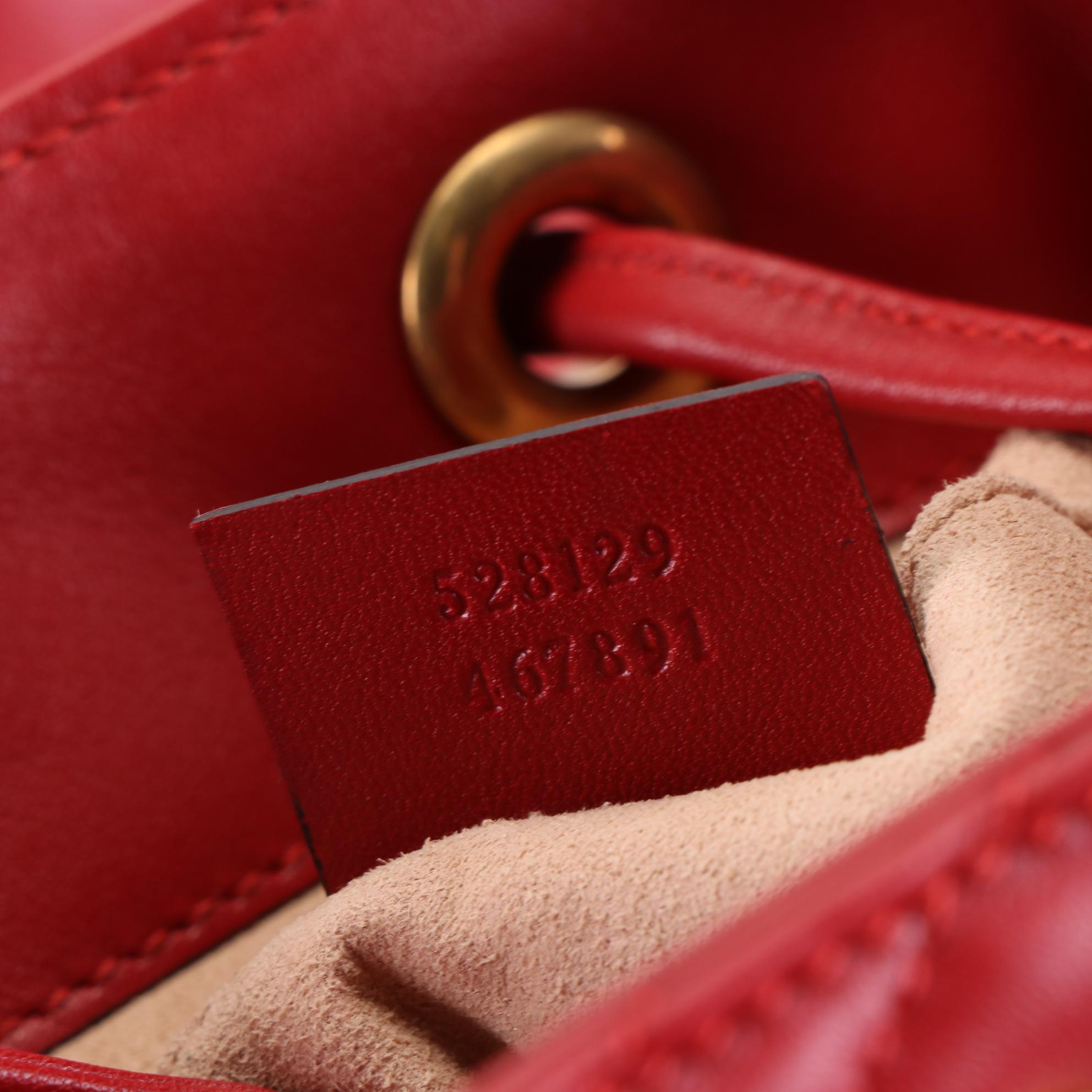 Gucci GG Marmont Backpack Purse in Chevron Matelassé Leather