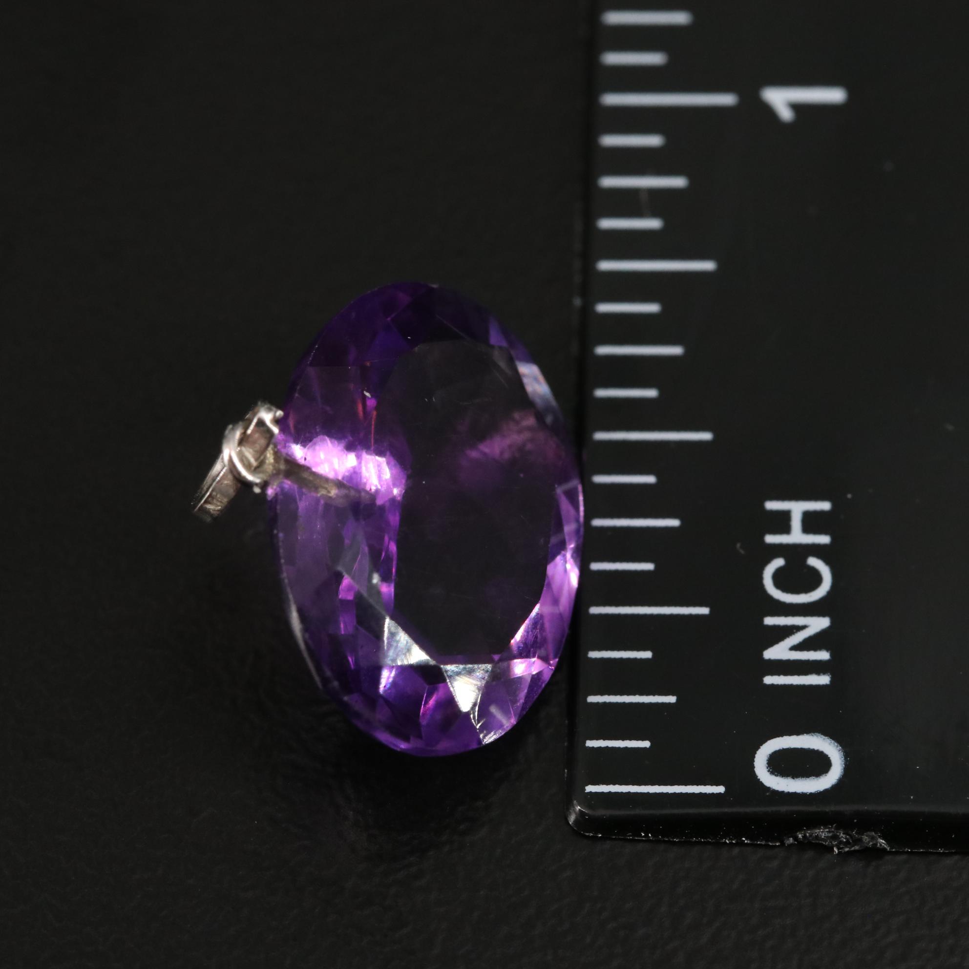 14K Amethyst Pendant