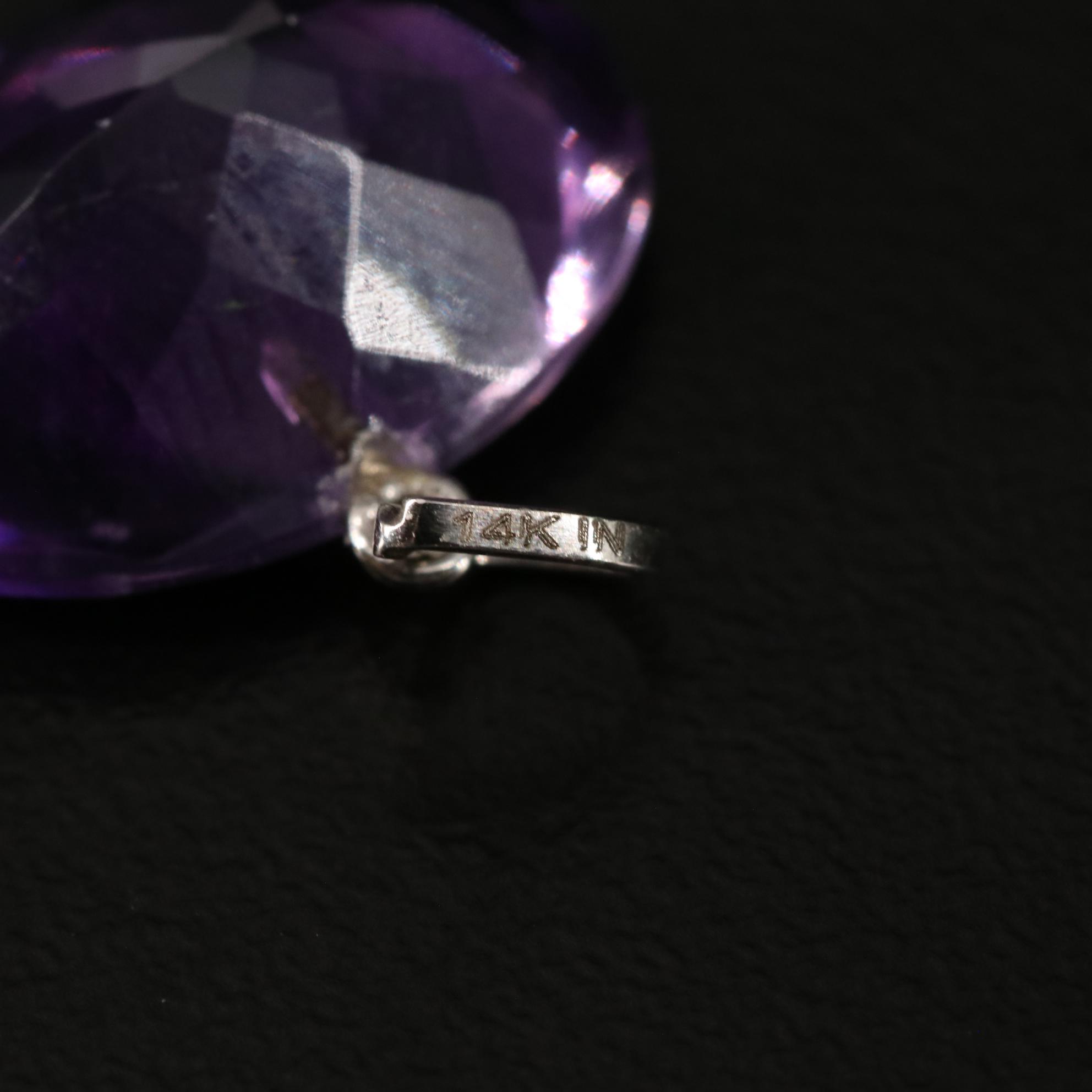 14K Amethyst Pendant