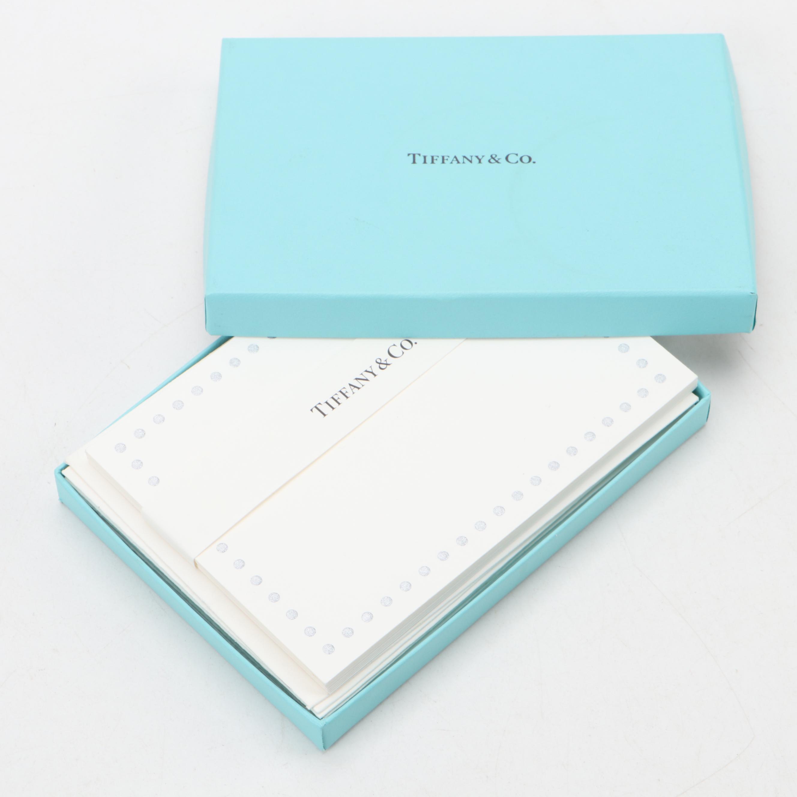 Tiffany & Co. Note Cards and Envelopes with Box