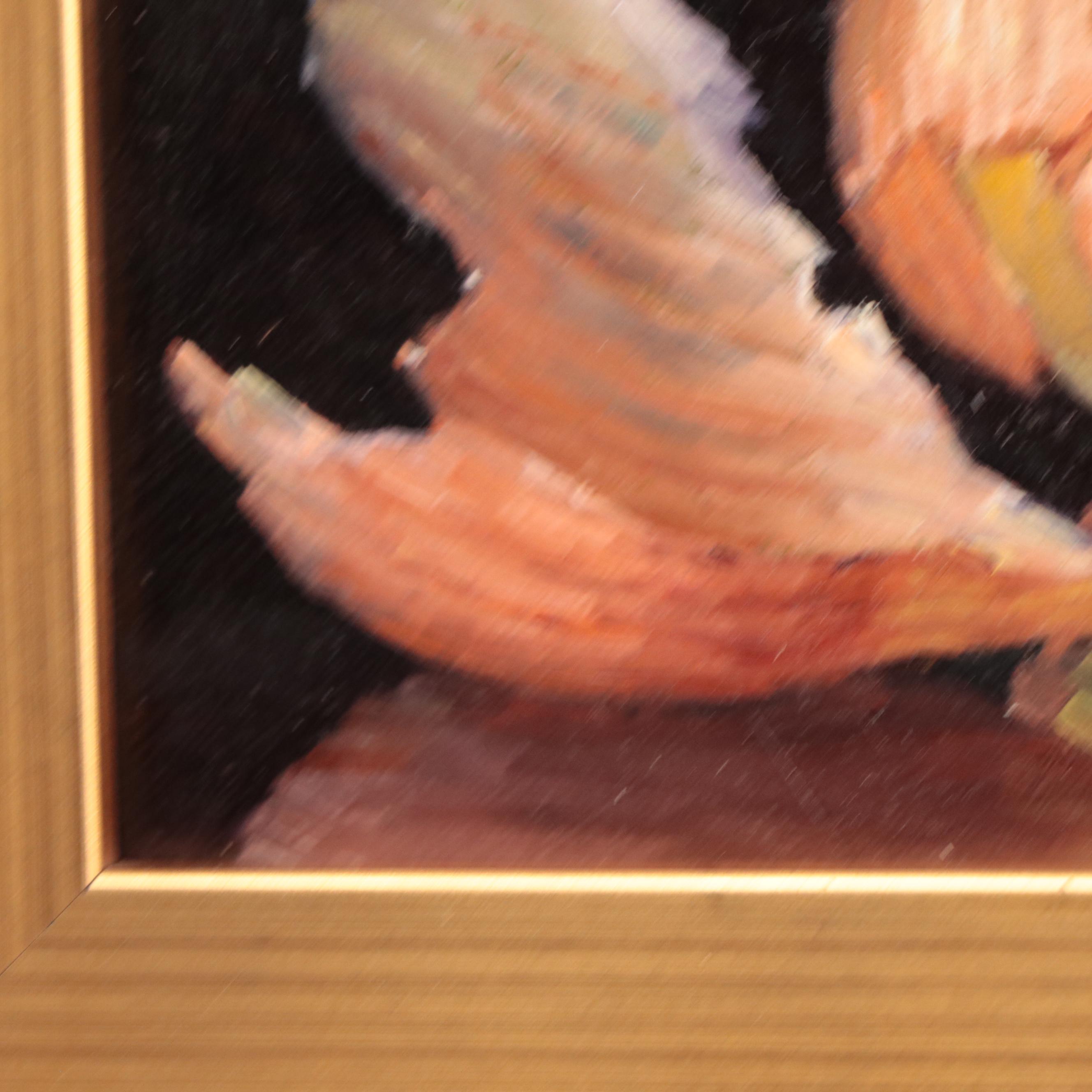 Youqing Wang Still Life Oil Painting of Onion, 21st Century