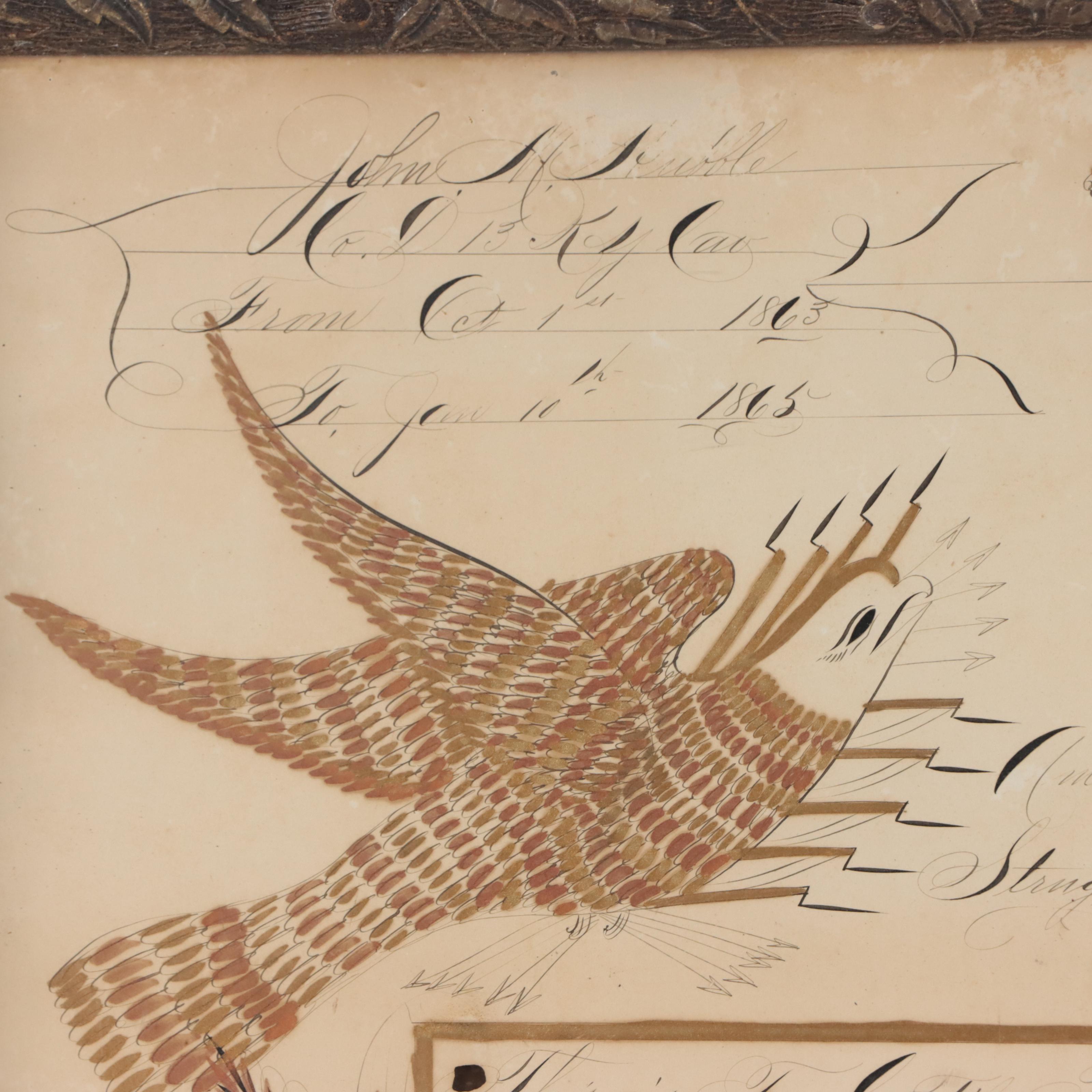 John M. Hubble Patriotic Fraktur, 1863