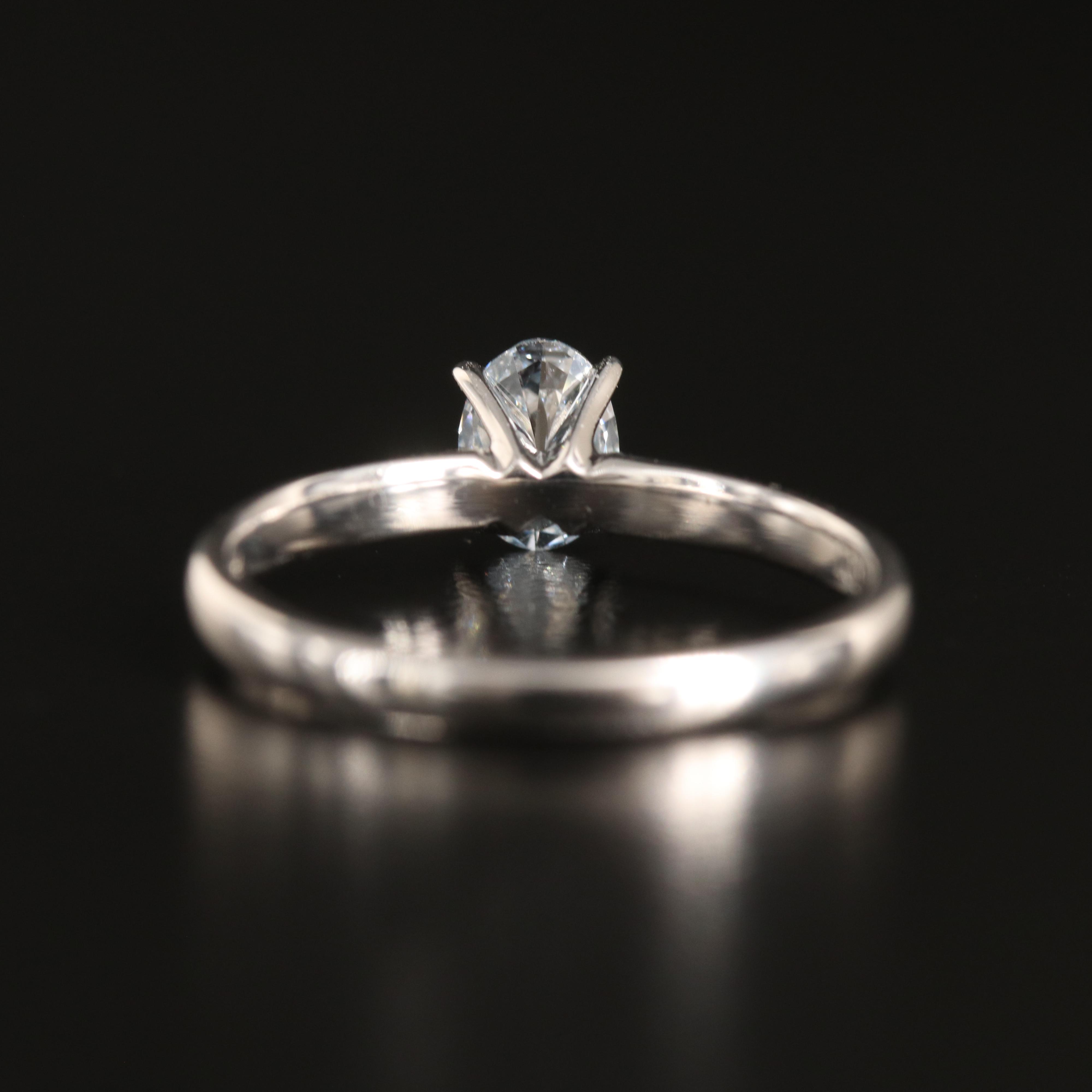 14K 0.59 CT Lab Grown Diamond Solitaire Ring