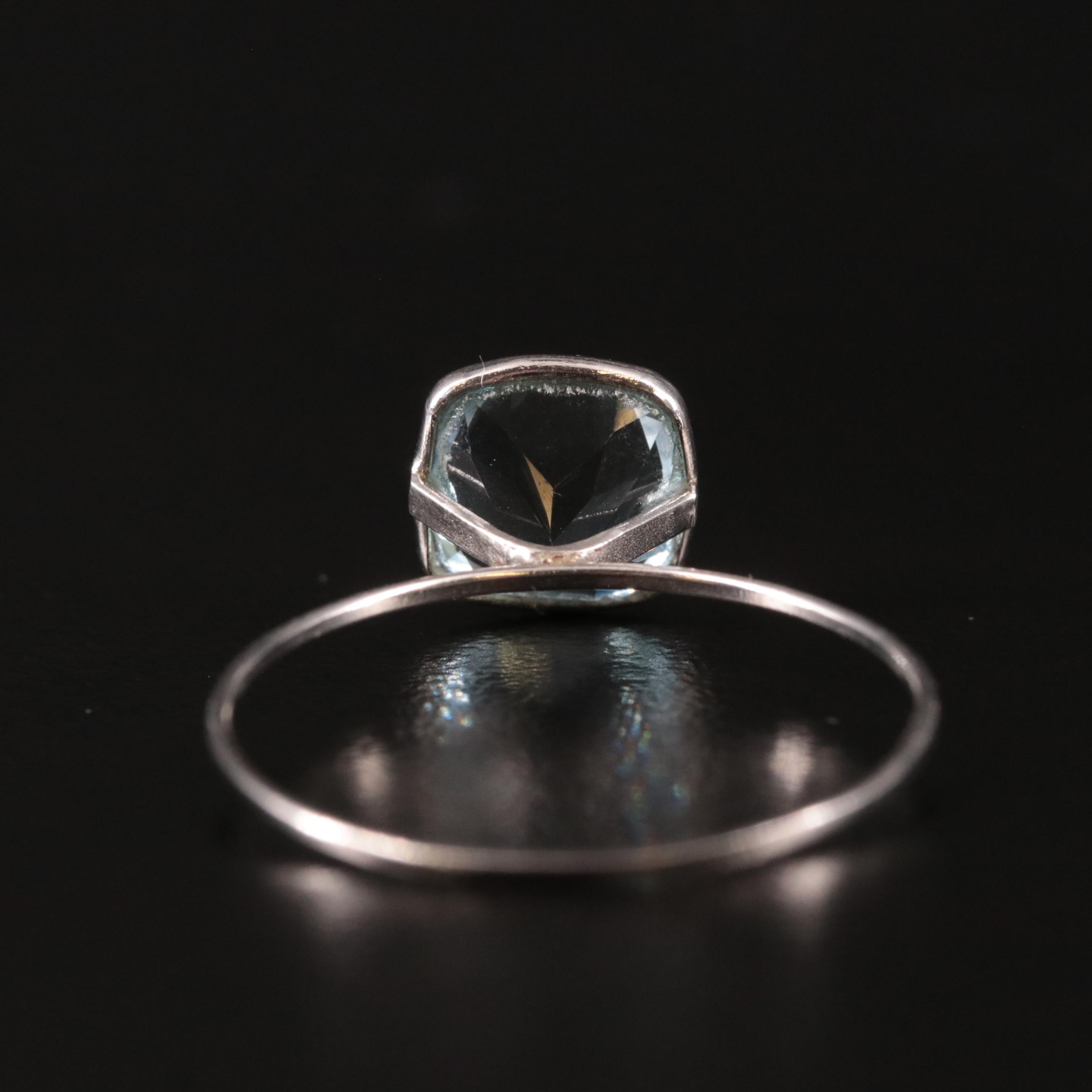 14K Blue Topaz Ring