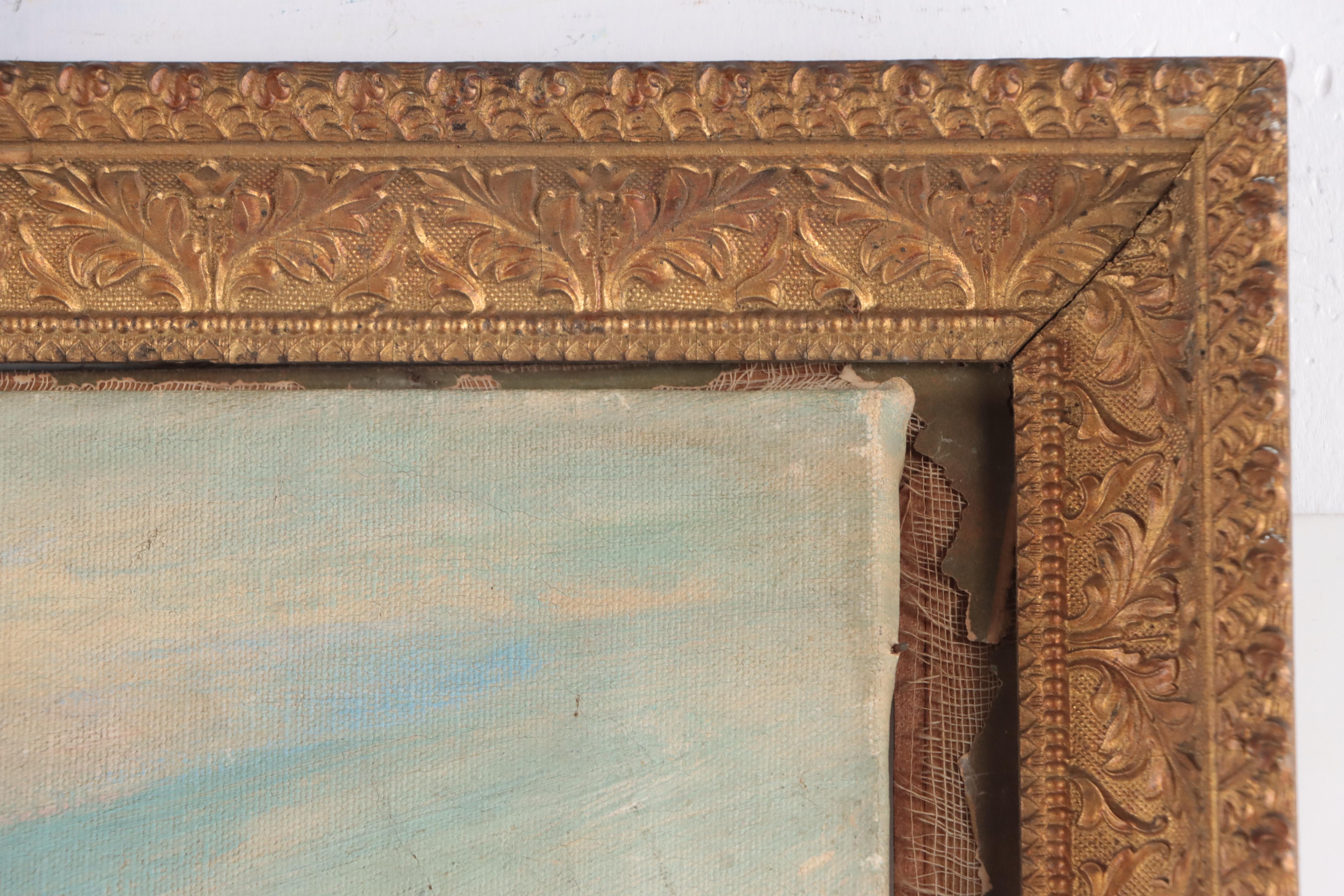 Nautical Oil Painting "Ship Preistley," Circa 1900