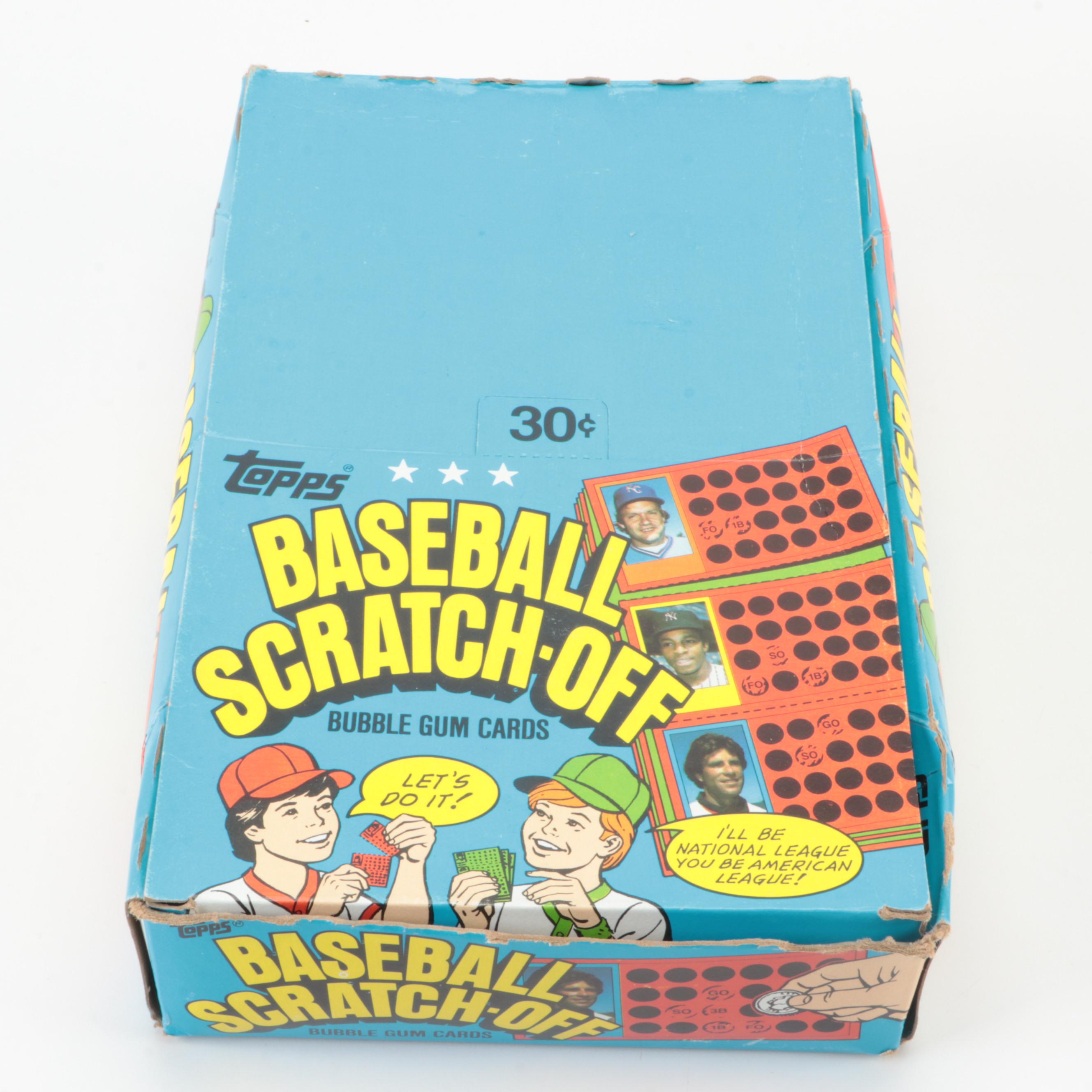 1981 Topps Baseball Scratch-Off Cards Wax Packs in Original Boxes