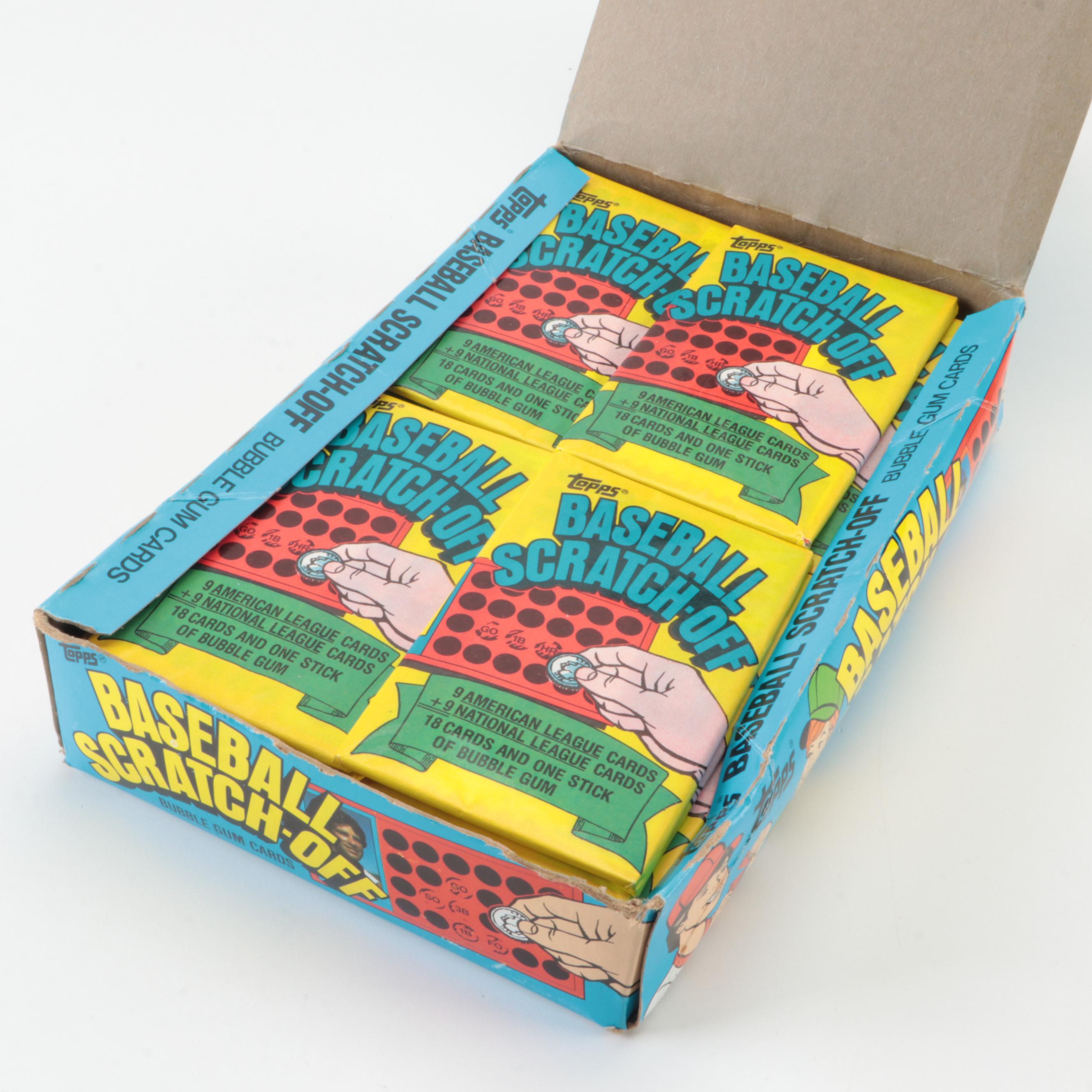 1981 Topps Baseball Scratch-Off Cards Wax Packs in Original Boxes
