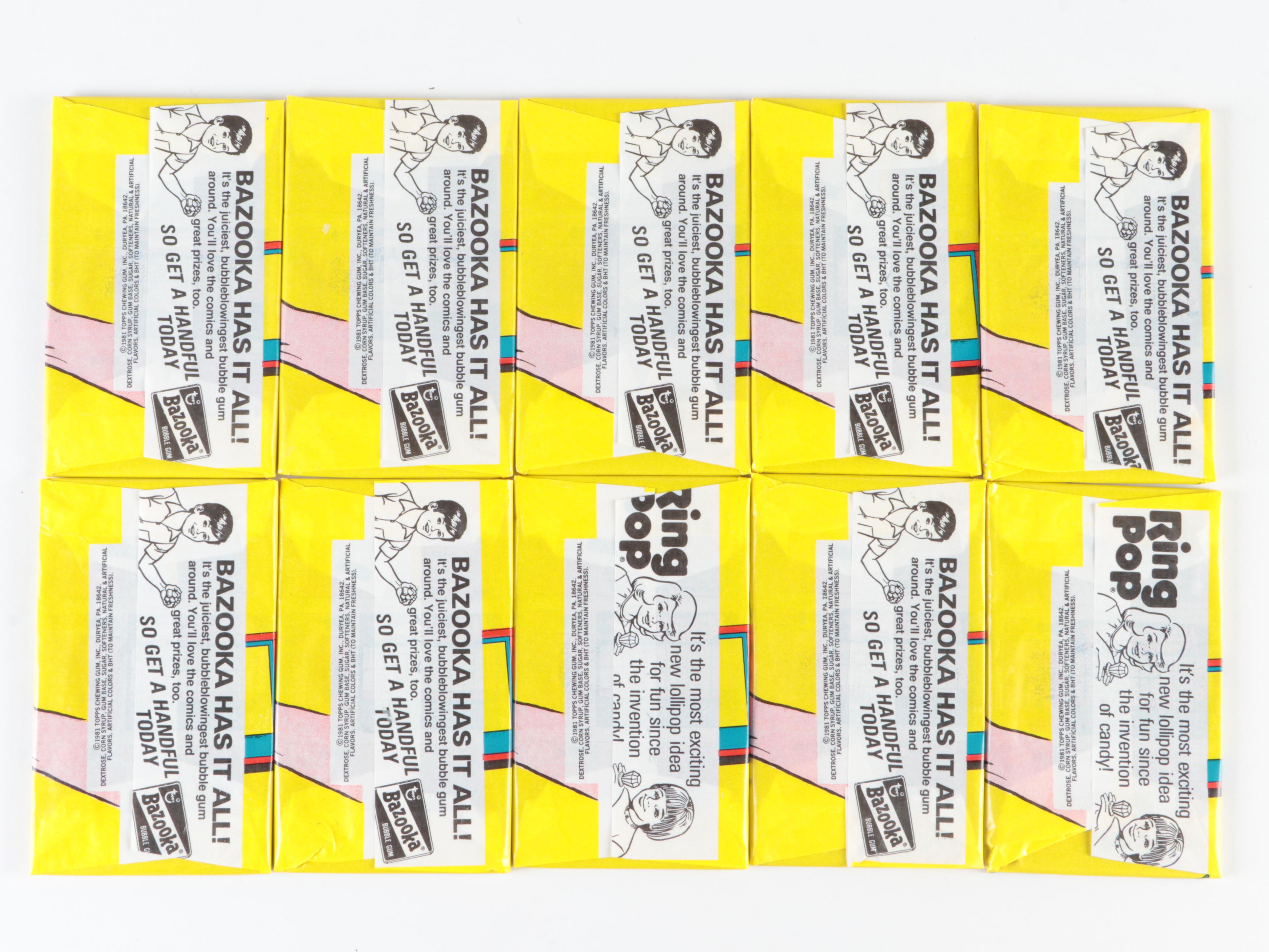 1981 Topps Baseball Scratch-Off Cards Wax Packs in Original Boxes