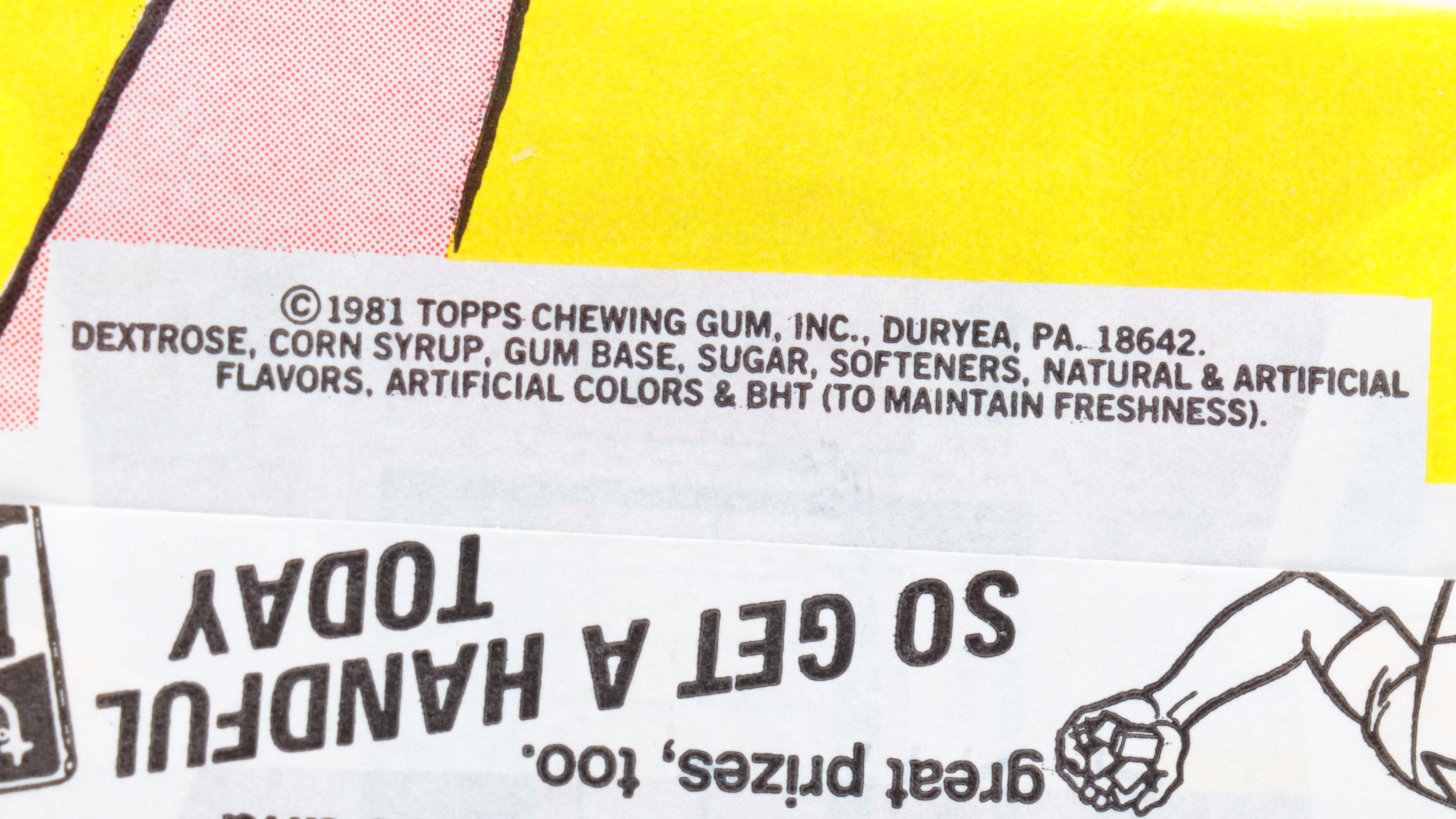 1981 Topps Baseball Scratch-Off Cards Wax Packs in Original Boxes