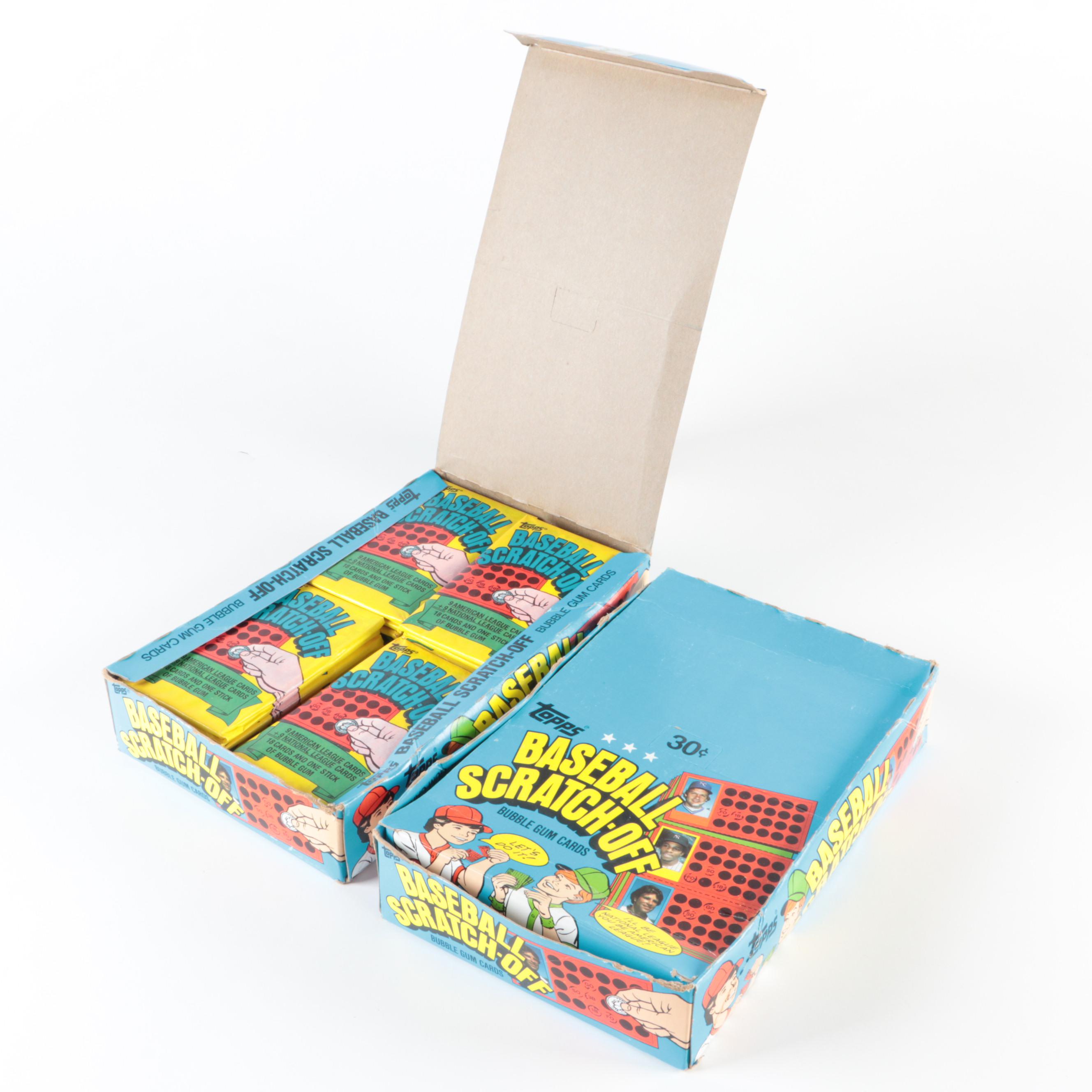 1981 Topps Baseball Scratch-Off Cards Wax Packs in Original Boxes