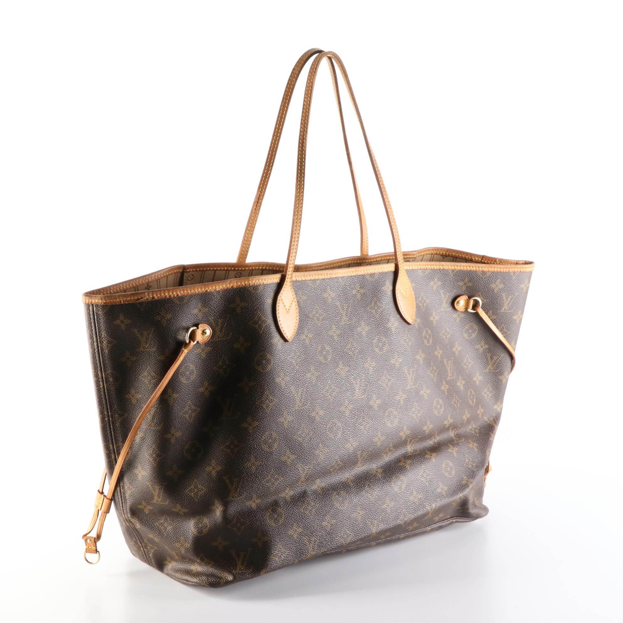 Louis Vuitton Neverfull GM Tote in Monogram Canvas with Vachetta Leather Trim