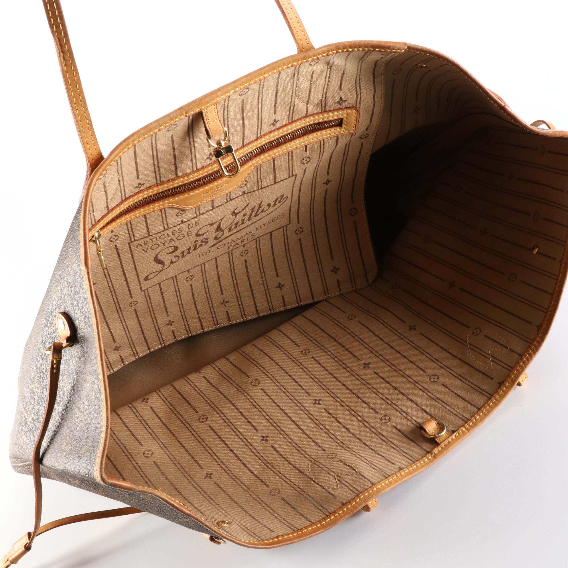 Louis Vuitton Neverfull GM Tote in Monogram Canvas with Vachetta Leather Trim