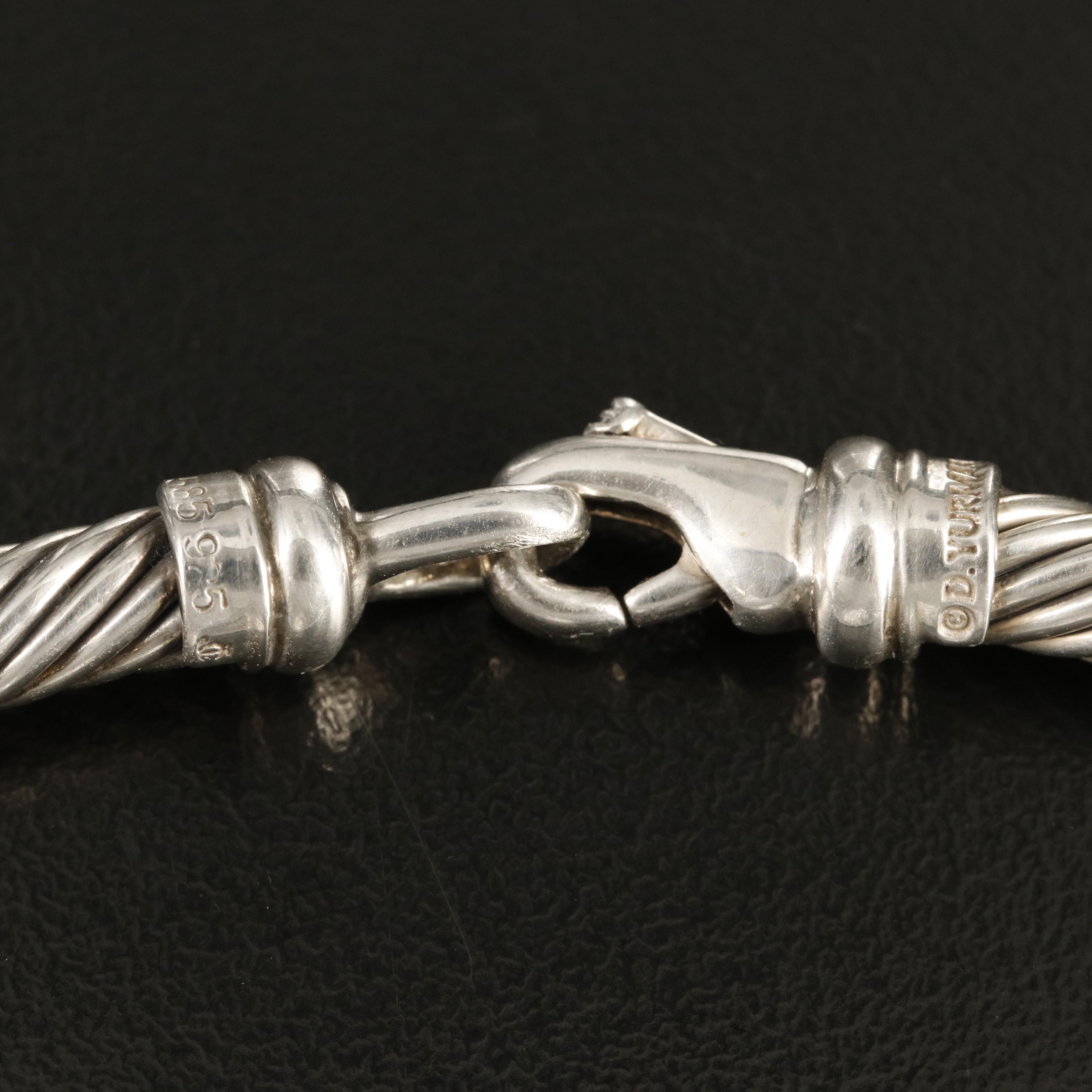 David Yurman Sterling Metro Cable Collar with 14K Accents