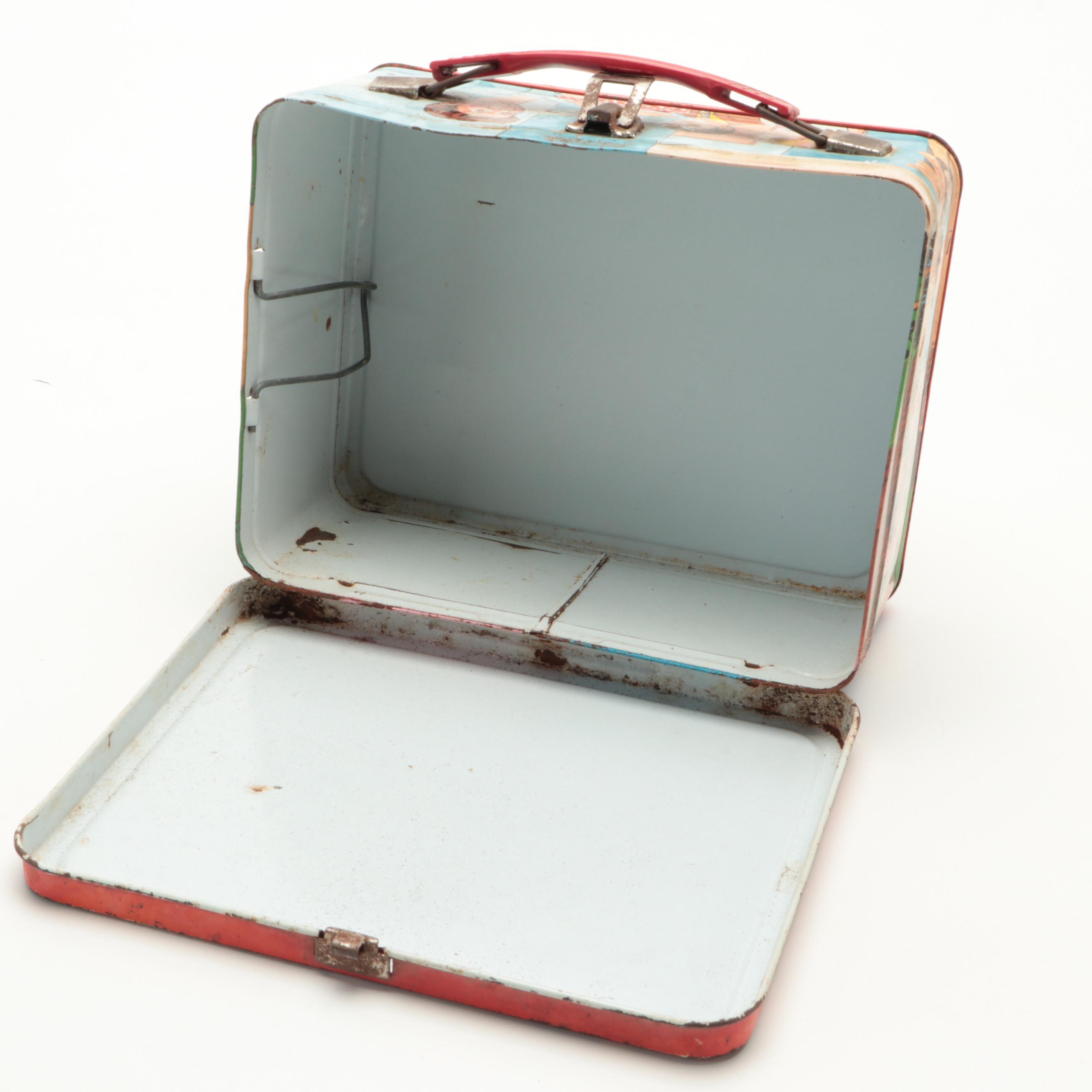 The Brady Bunch, Kung-Fu and CP Railroad Aluminum Lunchboxes, Late 20th Century