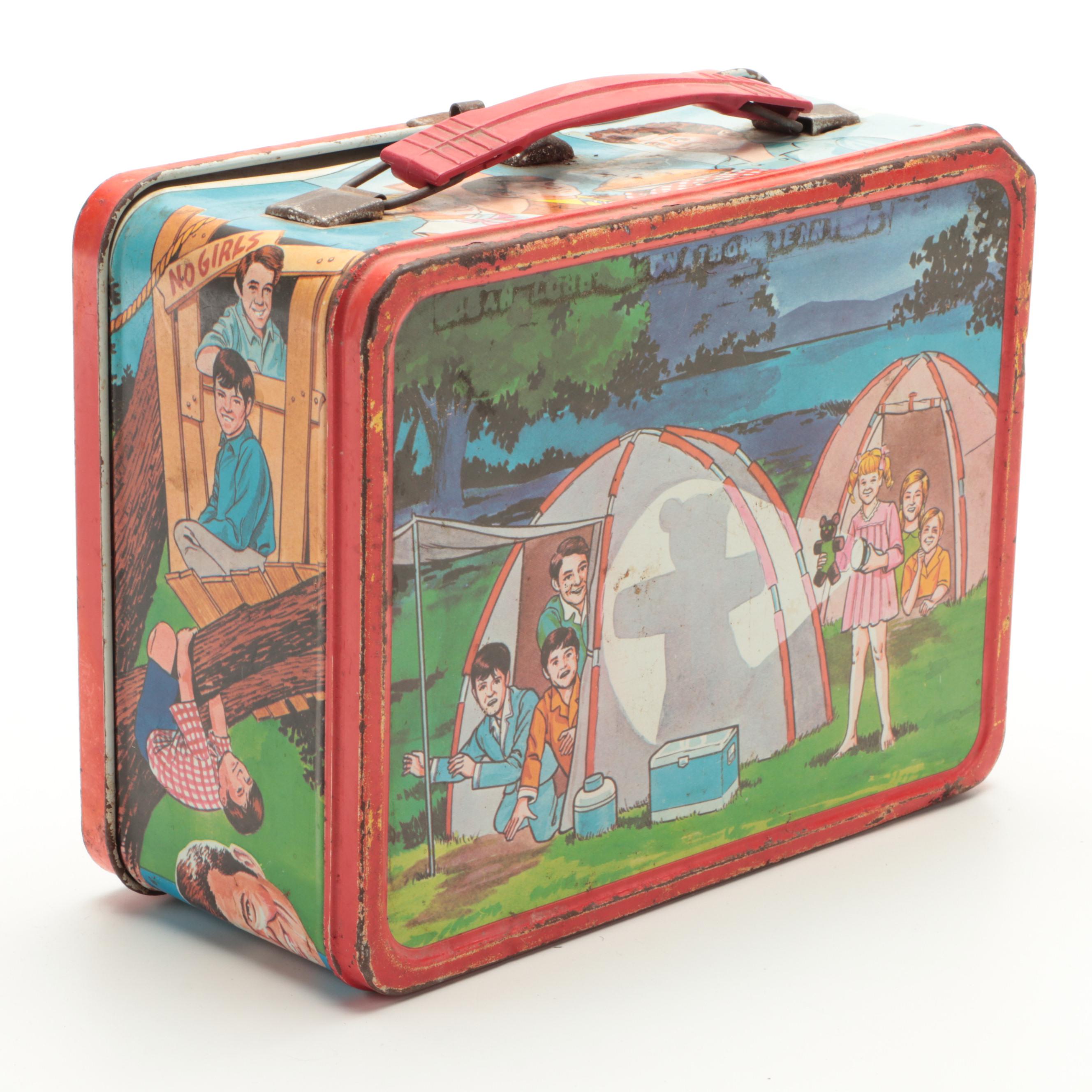The Brady Bunch, Kung-Fu and CP Railroad Aluminum Lunchboxes, Late 20th Century