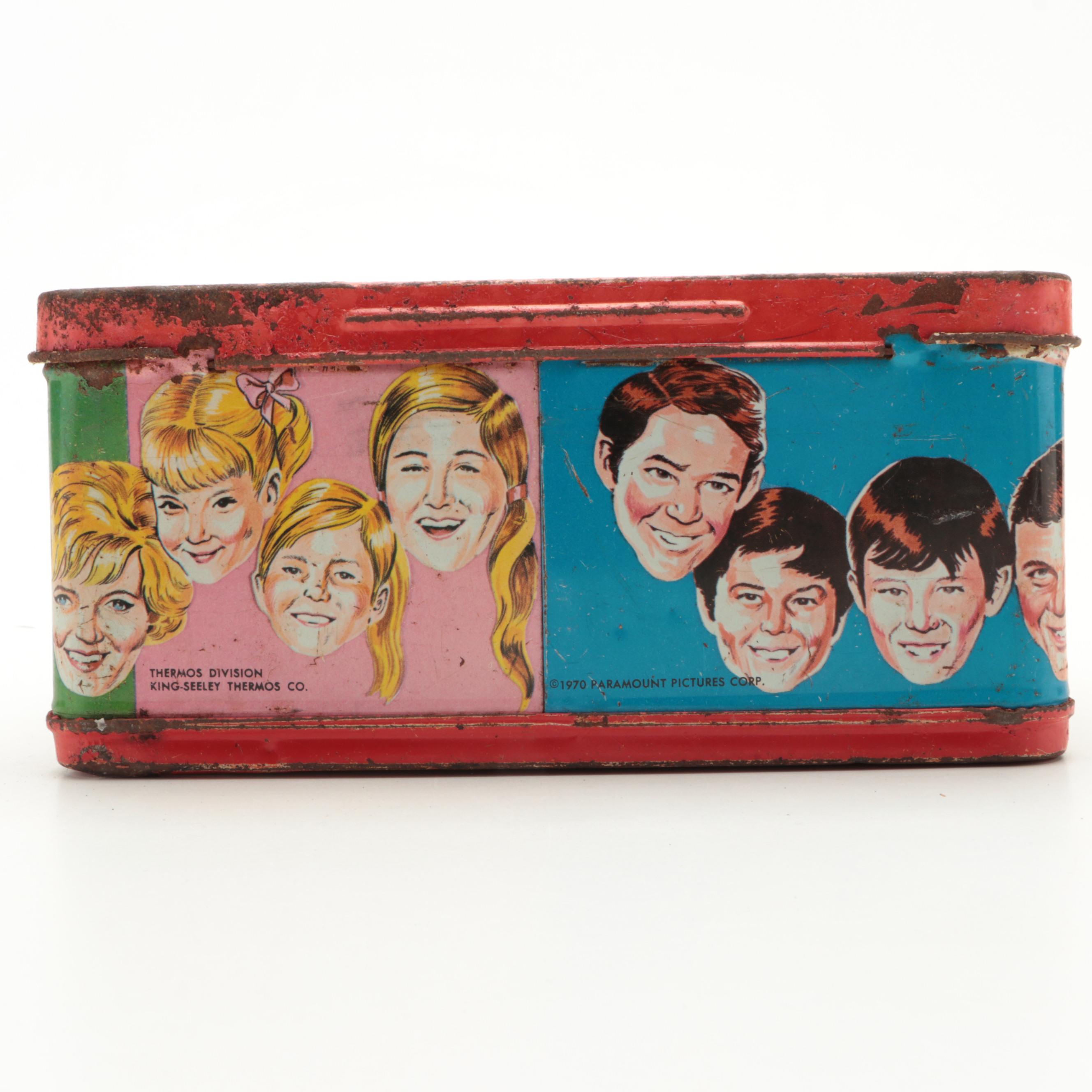 The Brady Bunch, Kung-Fu and CP Railroad Aluminum Lunchboxes, Late 20th Century