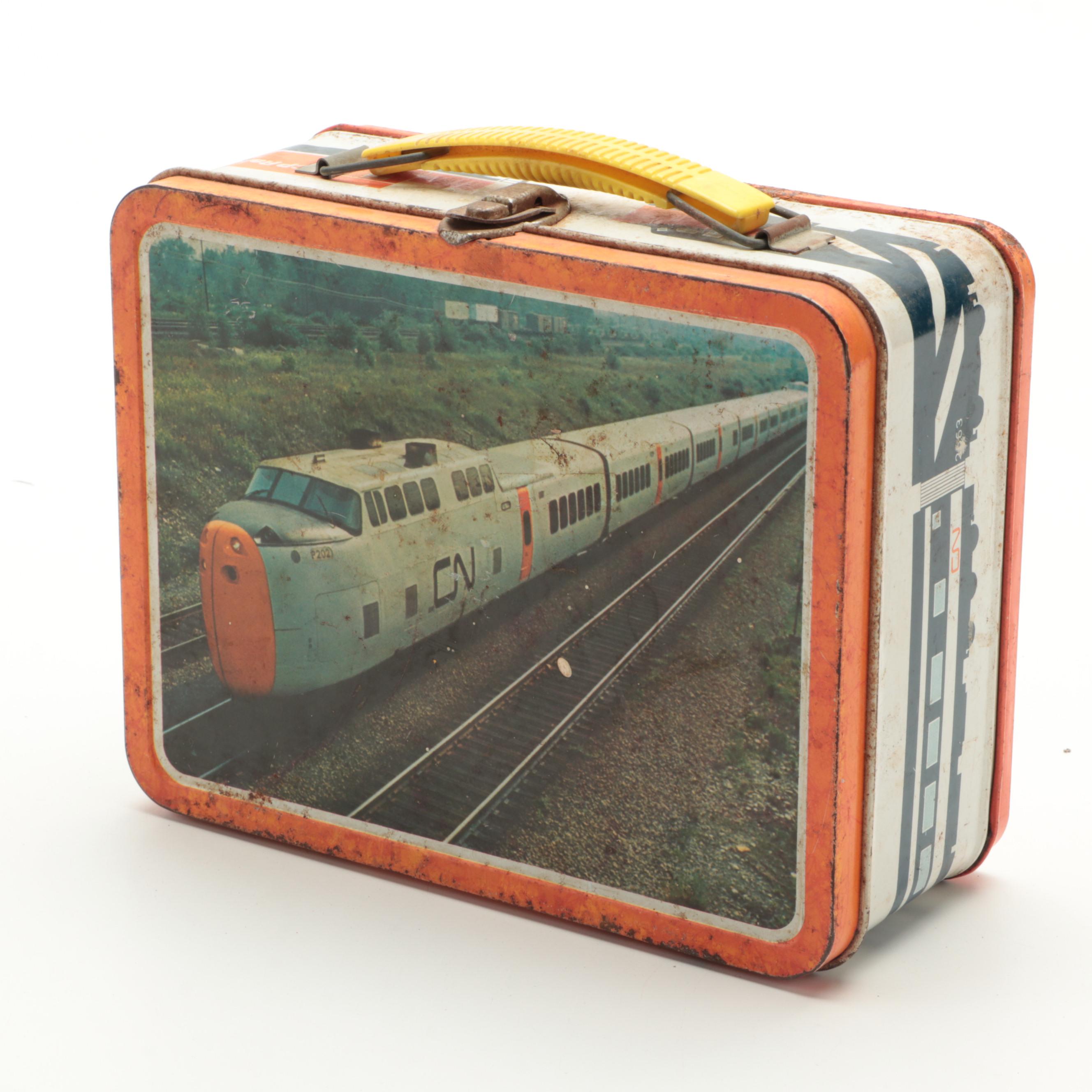 The Brady Bunch, Kung-Fu and CP Railroad Aluminum Lunchboxes, Late 20th Century