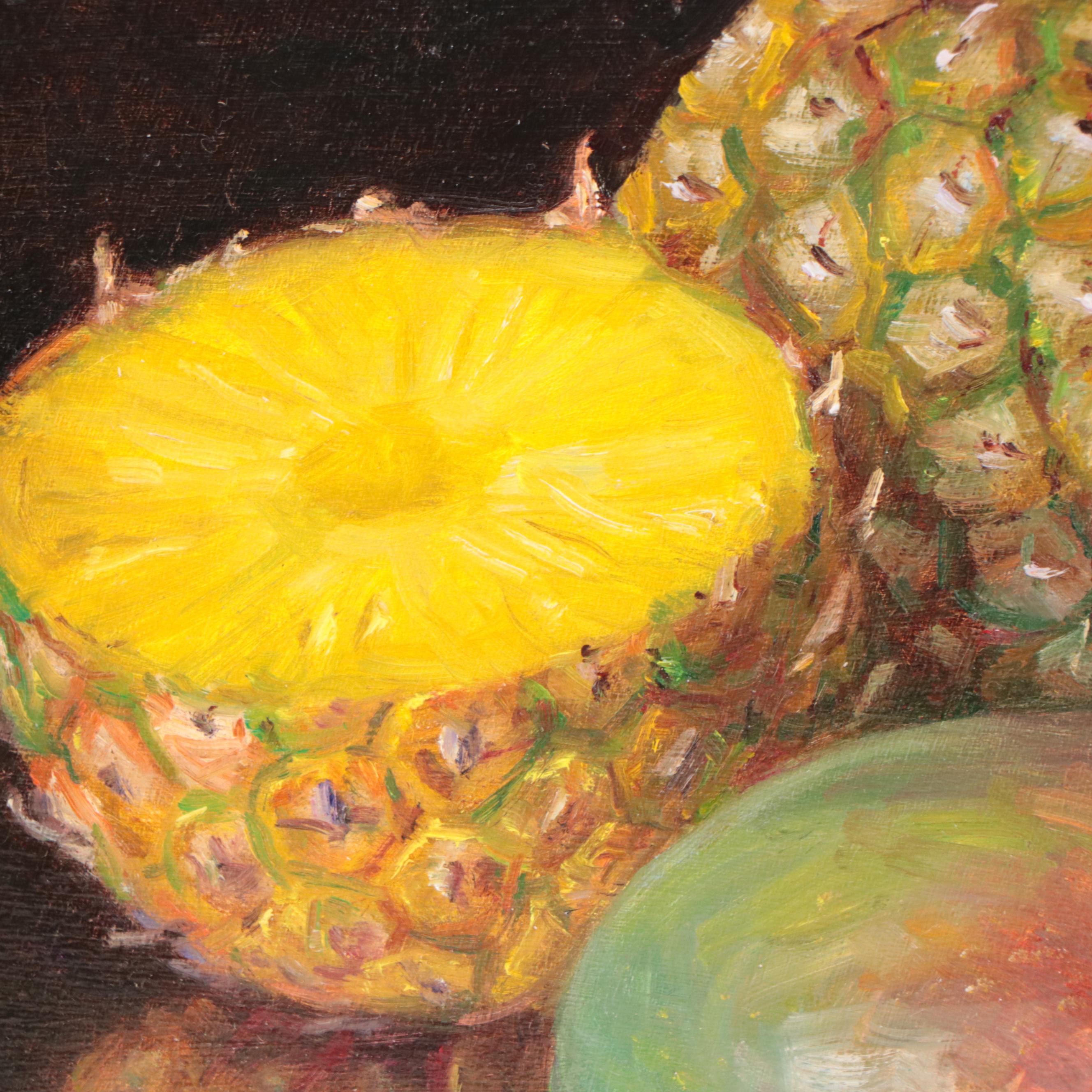 Youqing Wang Realist Still Life Oil Painting of Fruit, 2020