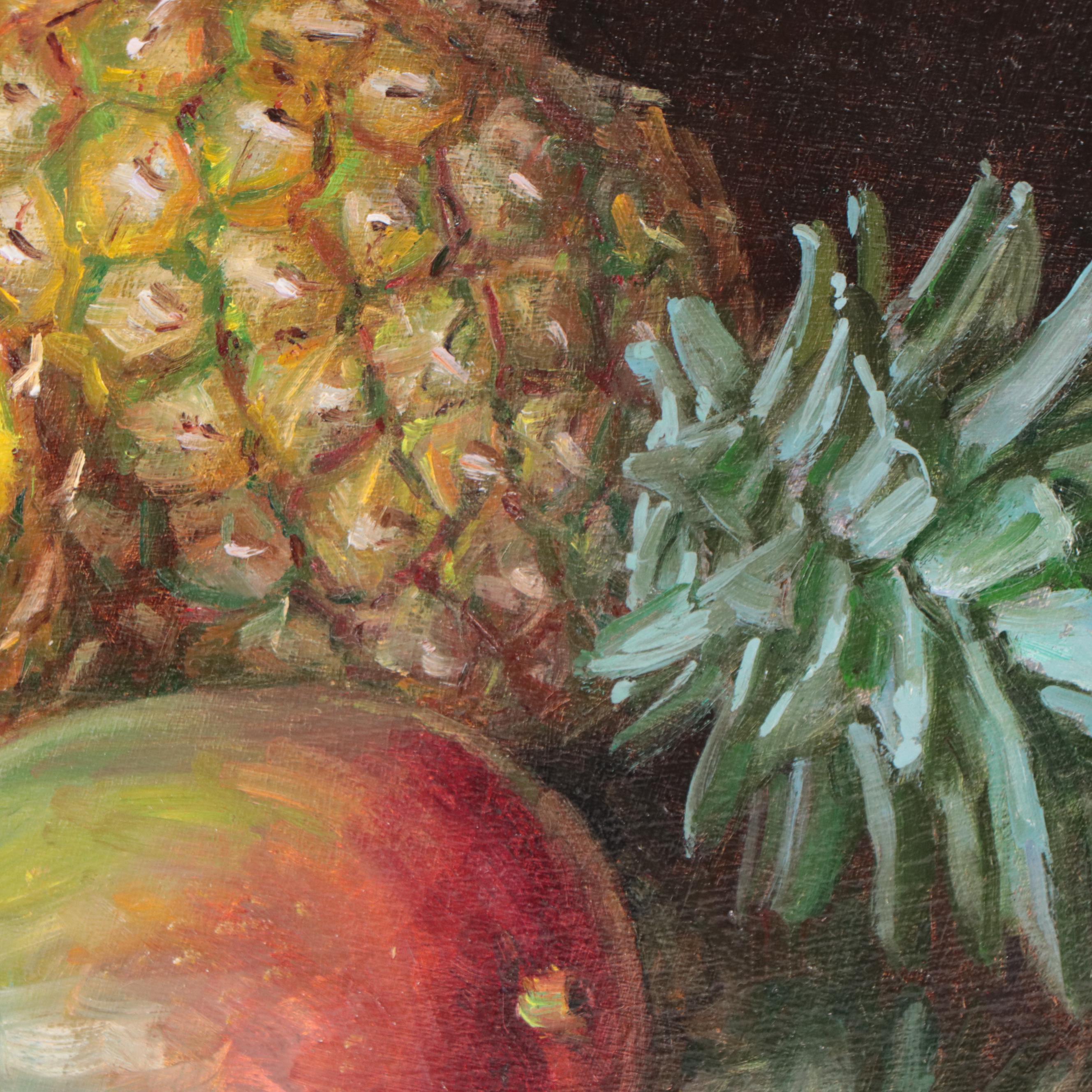 Youqing Wang Realist Still Life Oil Painting of Fruit, 2020