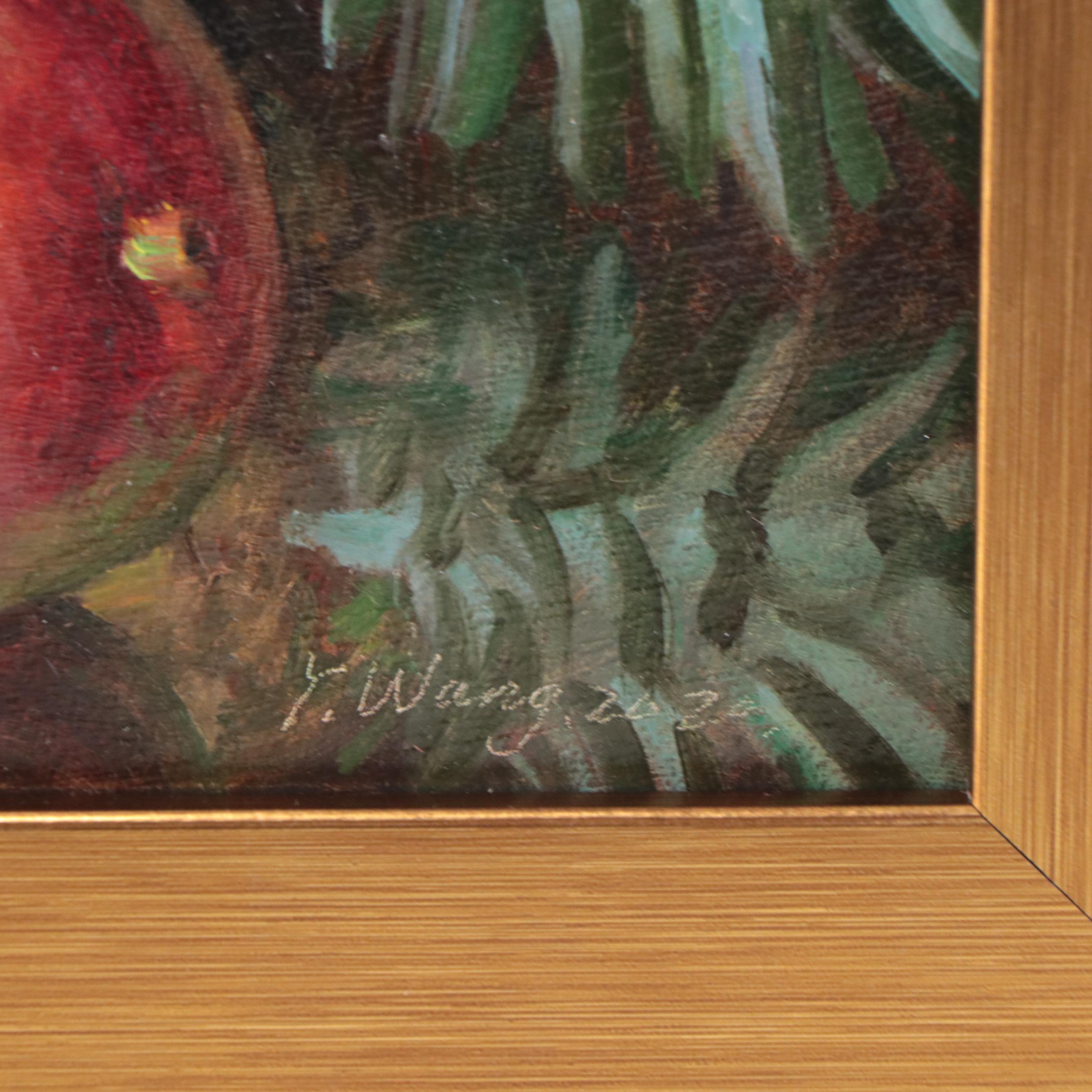 Youqing Wang Realist Still Life Oil Painting of Fruit, 2020