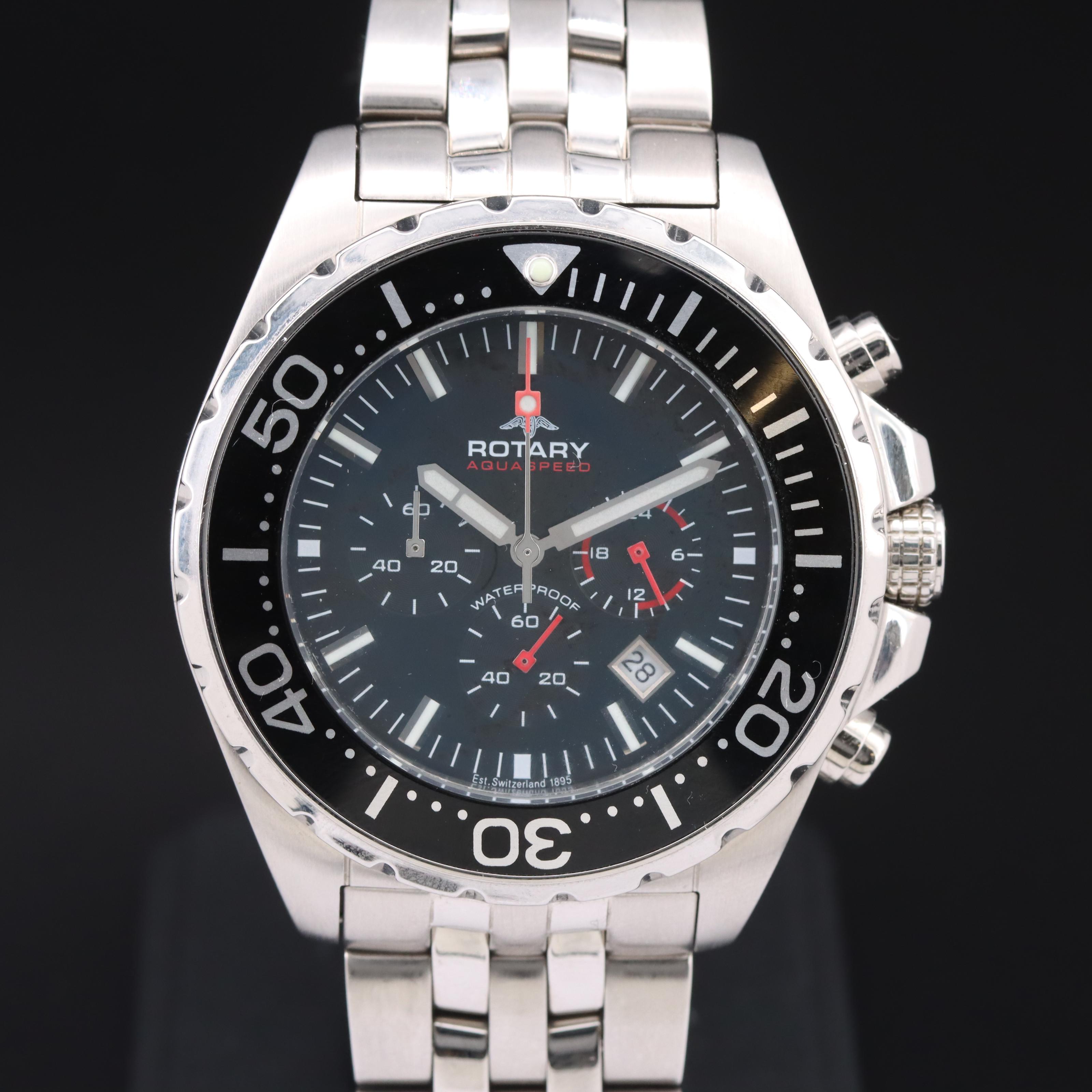 Rotary Aquaspeed Chronograph Quartz Watch