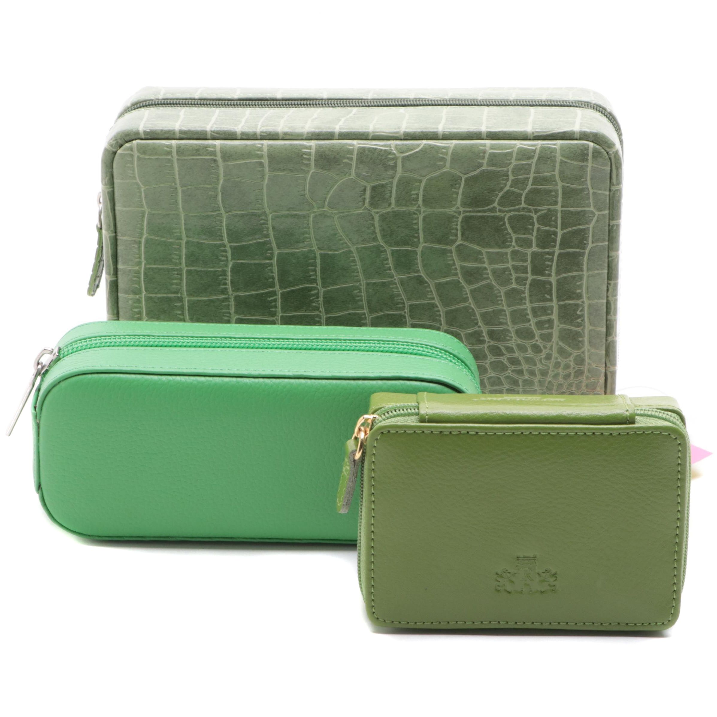 Rowallan Leather and Faux Leather Jewelry Cases