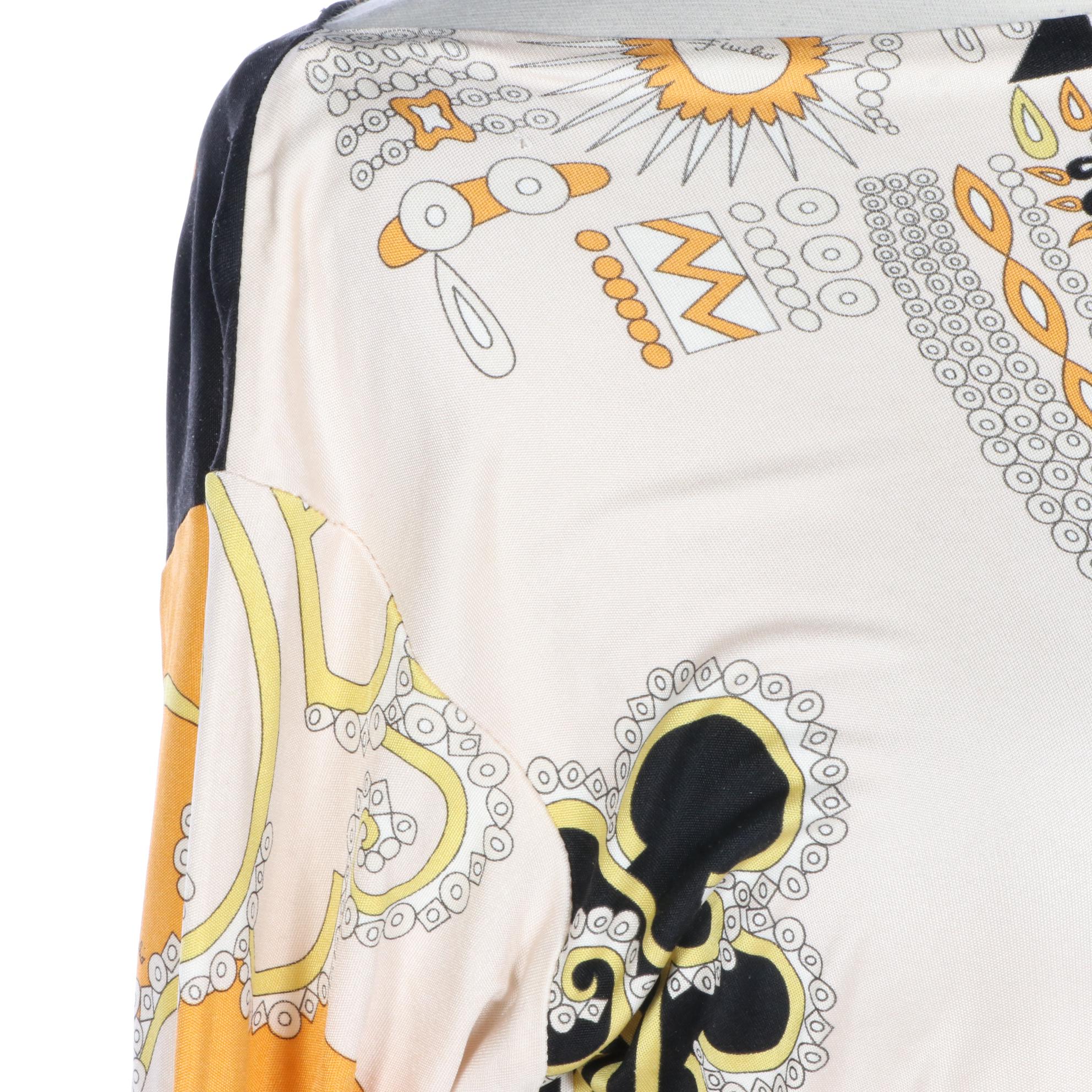 Emilio Pucci Sheath Dress in Abstract Print Jersey Knit