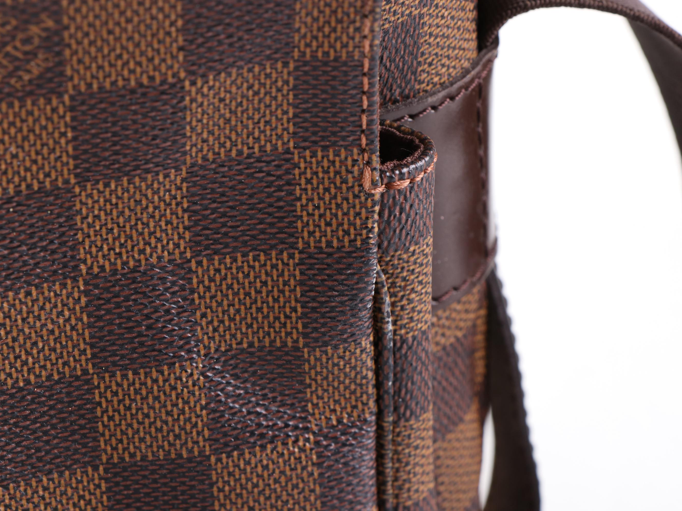 Louis Vuitton Naviglio Crossbody Bag in Damier Ebene Canvas