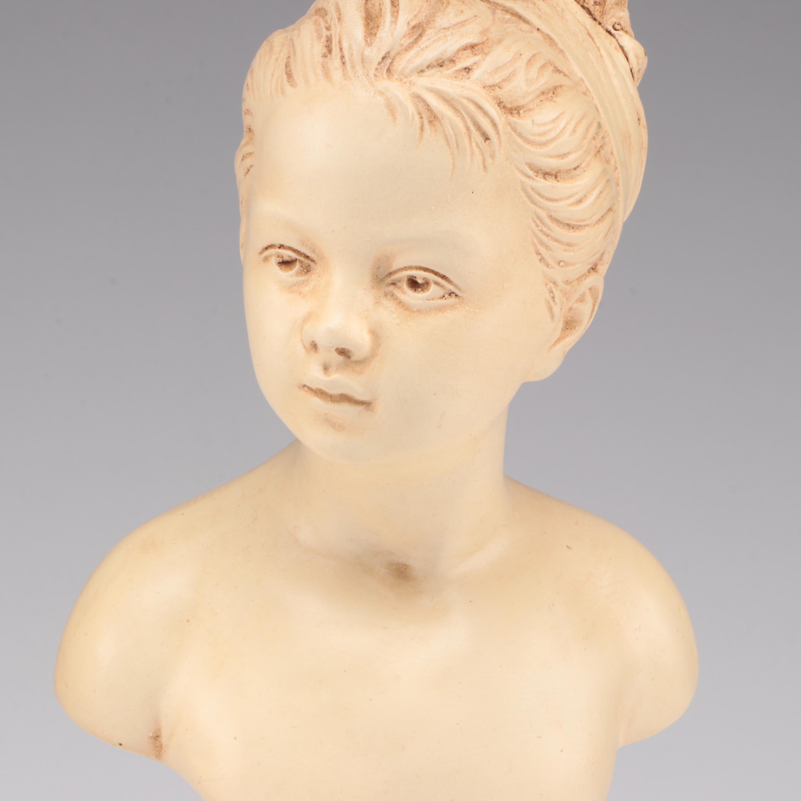 Rococo Style Mounted Composite Bust after Houdon "Des Enfants Brongniart"