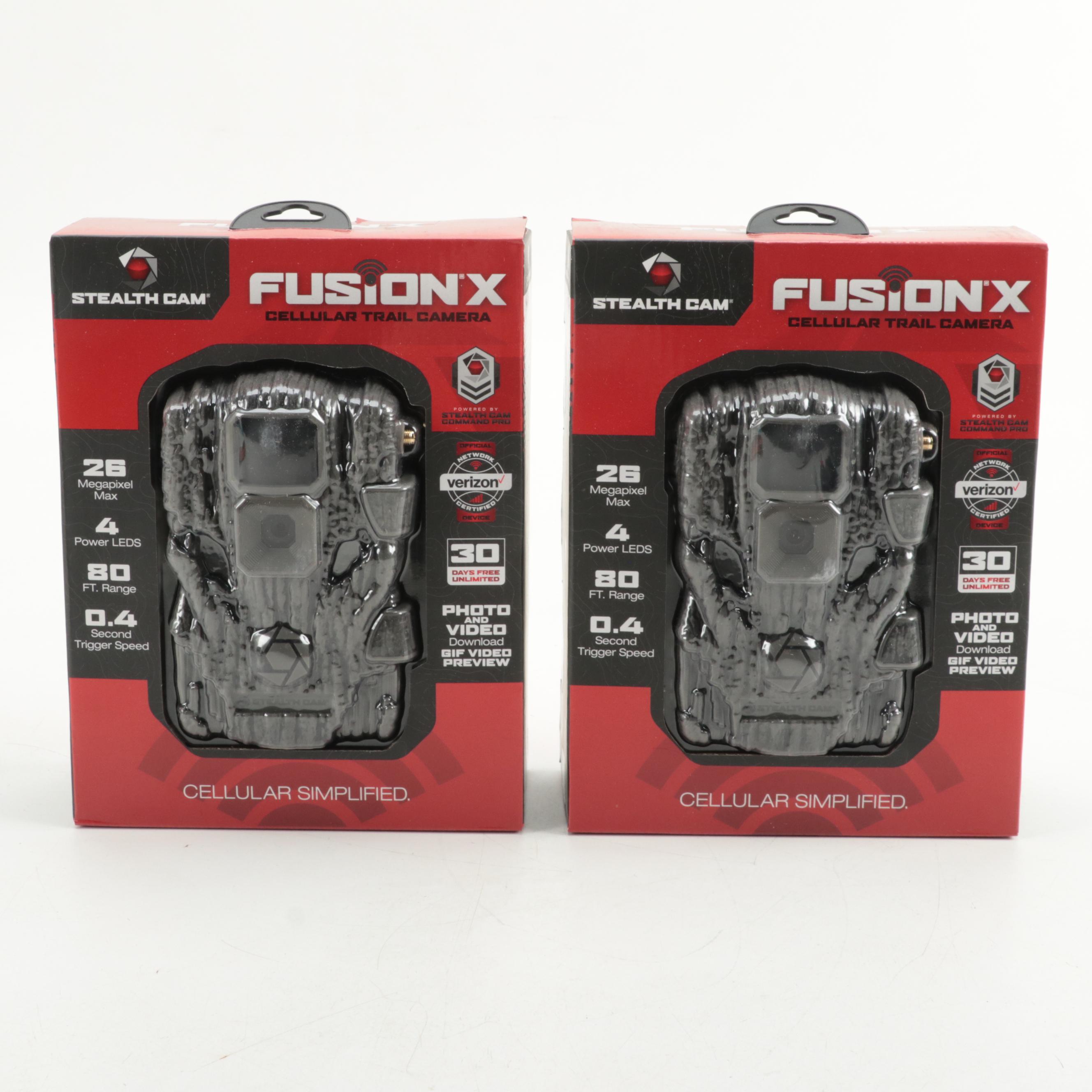 Stealth Cam Fusion X Cellular Trail Cameras with Muddy SD/Micro SD Card Reader