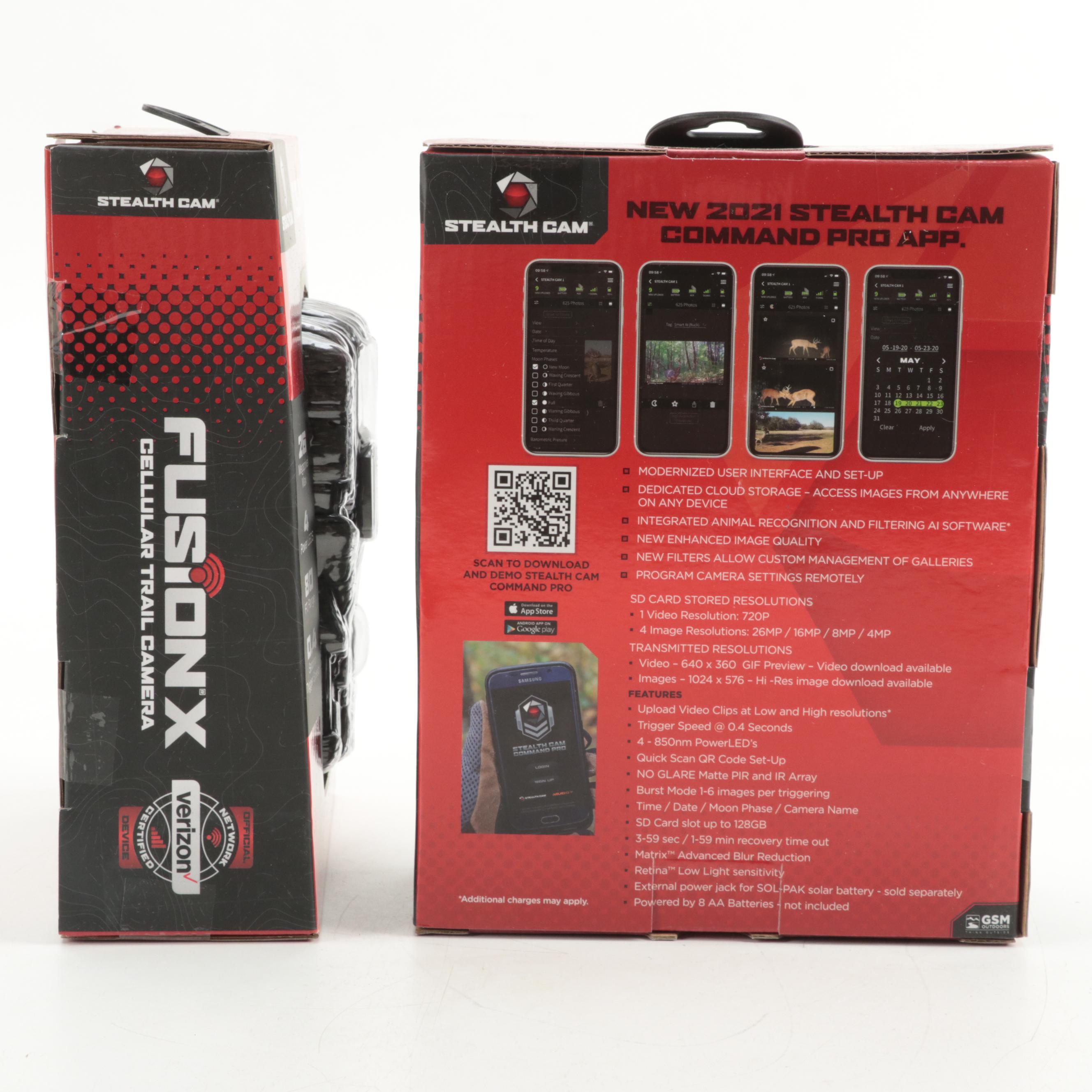 Stealth Cam Fusion X Cellular Trail Cameras with Muddy SD/Micro SD Card Reader
