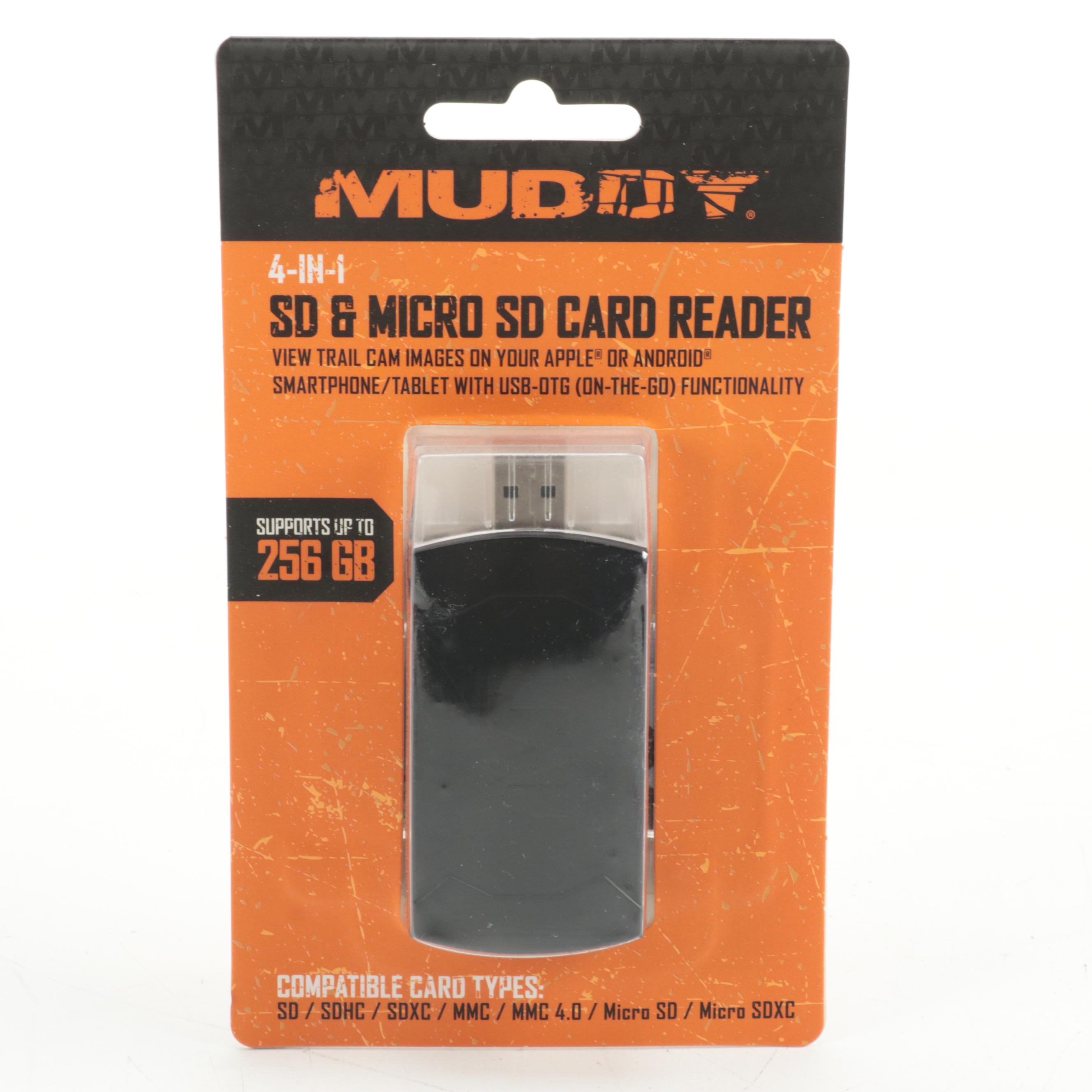 Stealth Cam Fusion X Cellular Trail Cameras with Muddy SD/Micro SD Card Reader