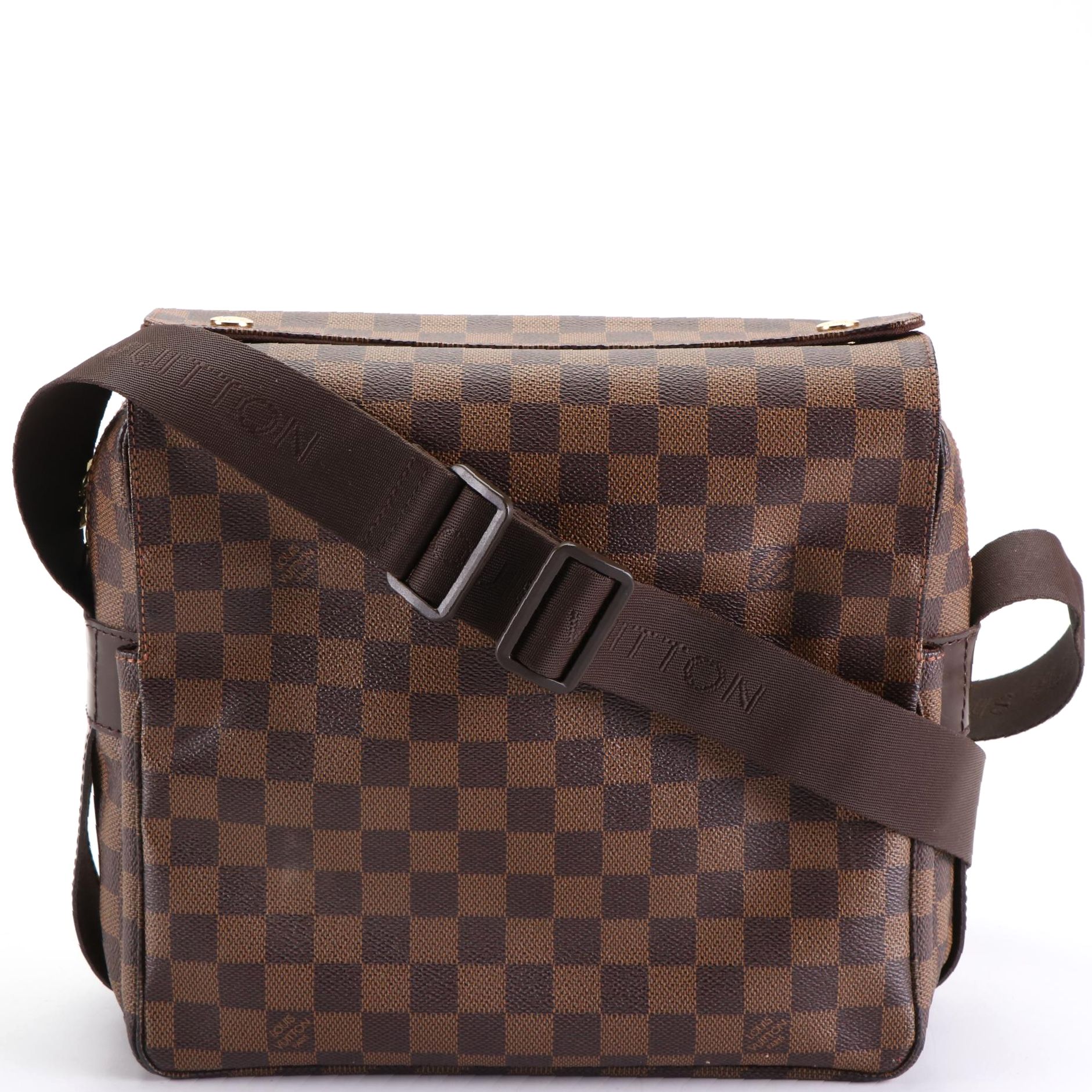Louis Vuitton Naviglio Crossbody Bag in Damier Ebene Canvas