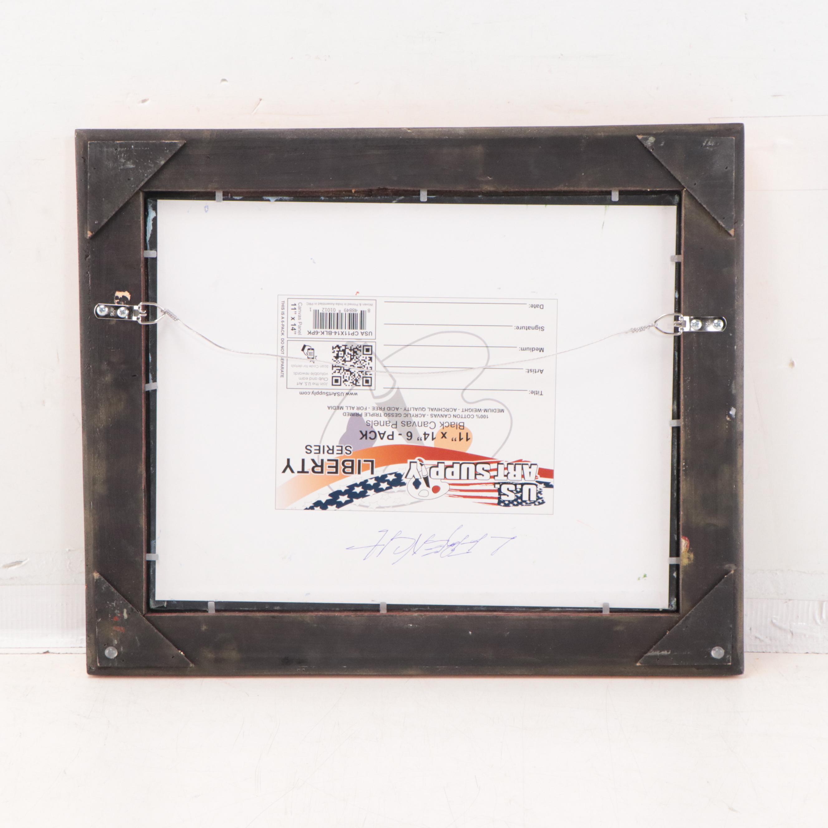 Lynne French Landscape Oil Painting of Pastoral Scene, 21st Century