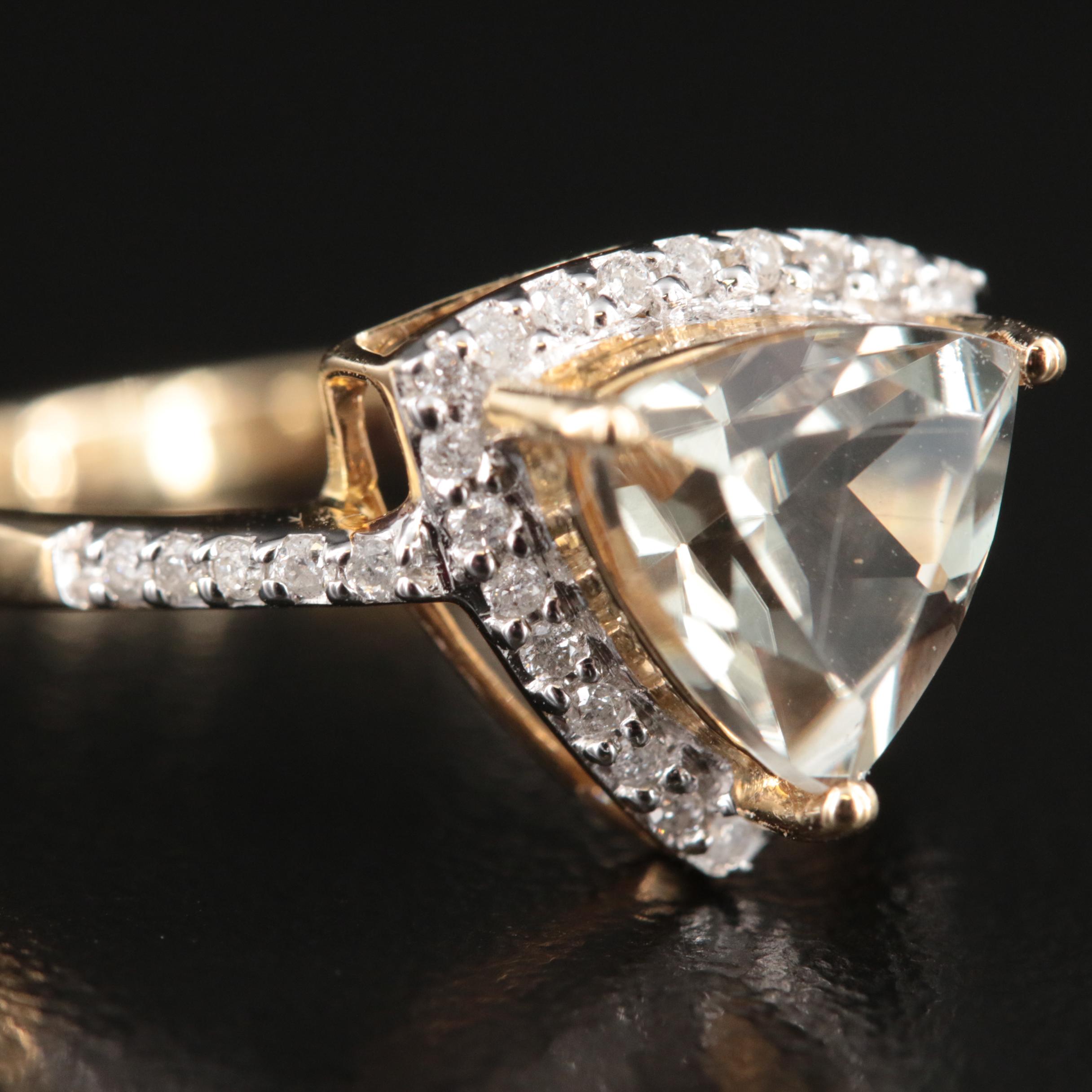 14K Zultanite and Diamond Ring