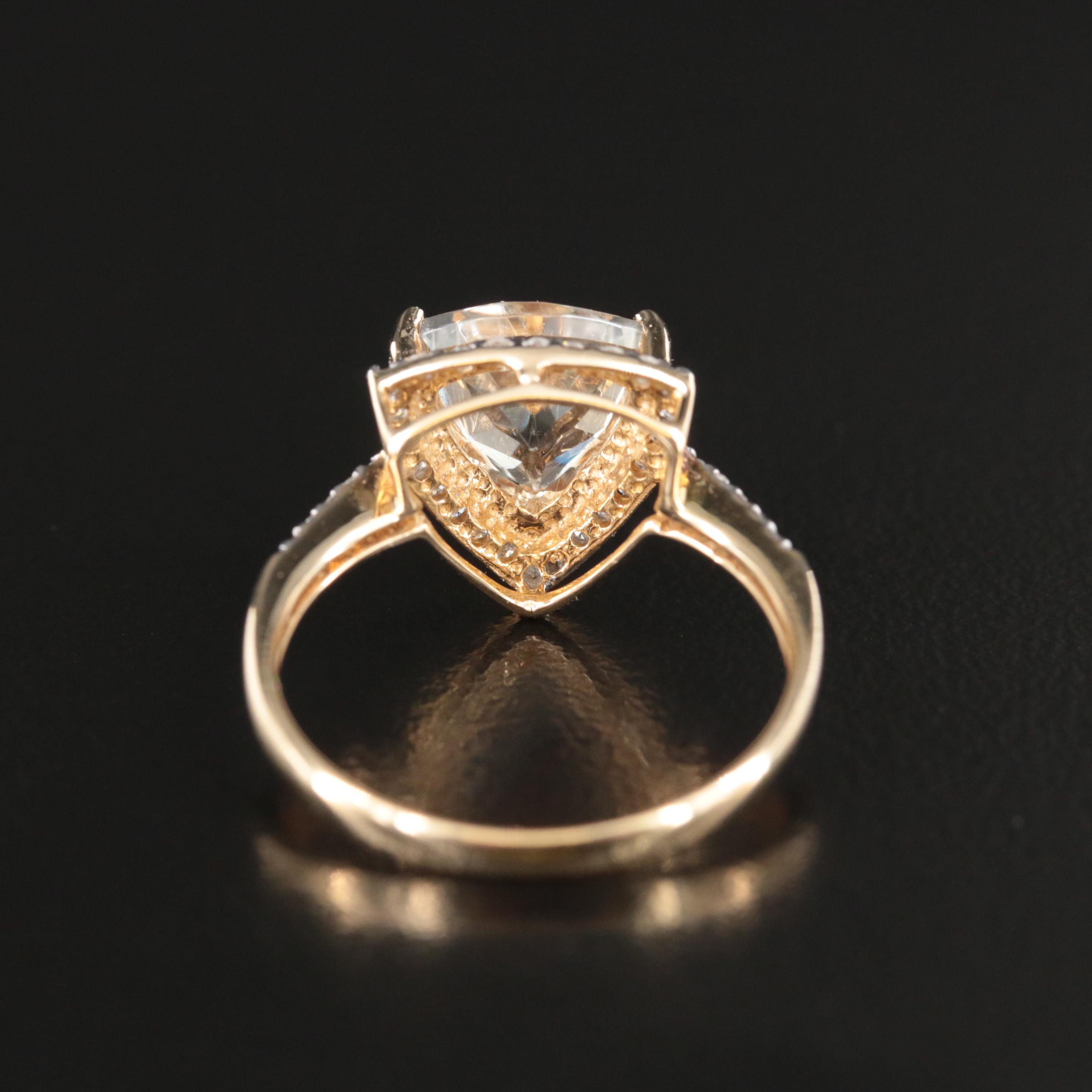 14K Zultanite and Diamond Ring
