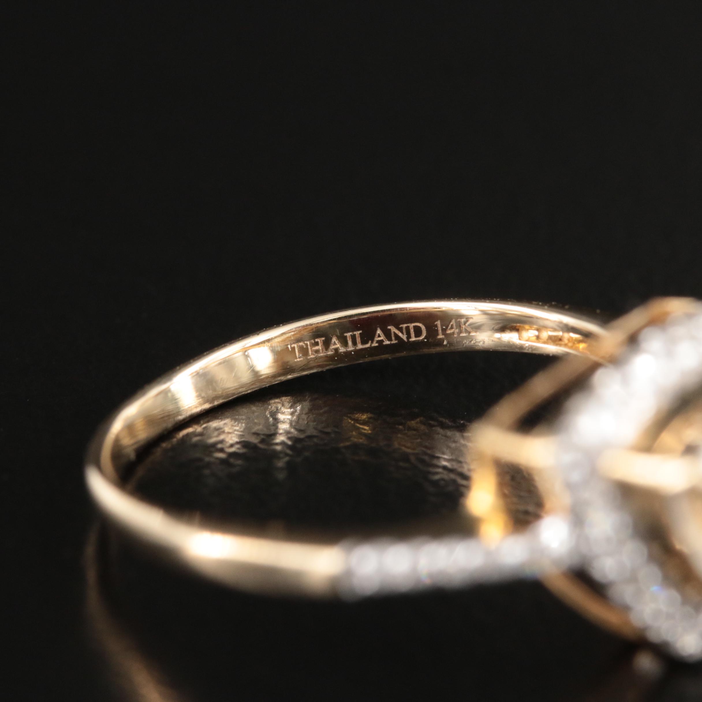 14K Zultanite and Diamond Ring