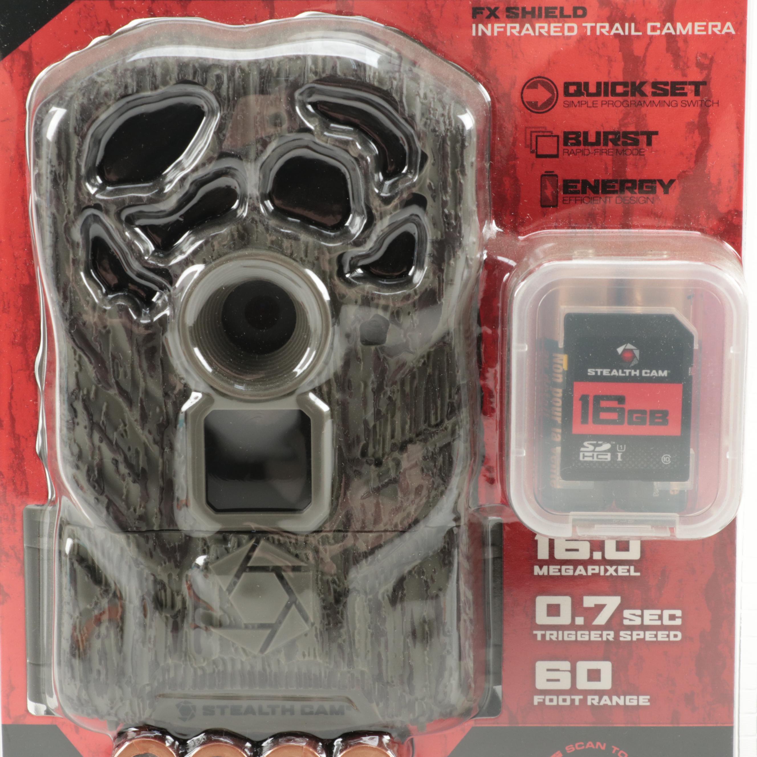 Pair of Stealth Cam Infrared Trail Cameras With SD Reader
